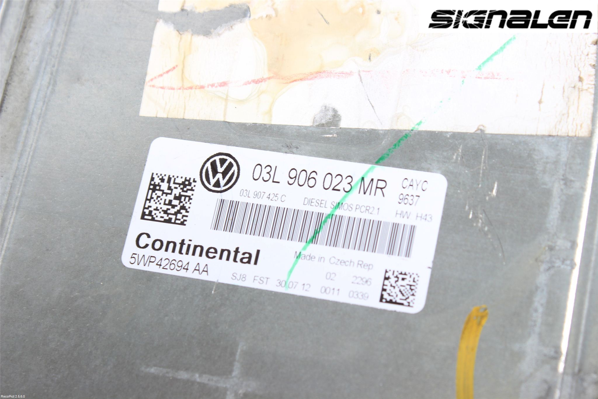 Volkswagen VW GOLF VI 09-13 Styrenhet Insprut Bensin