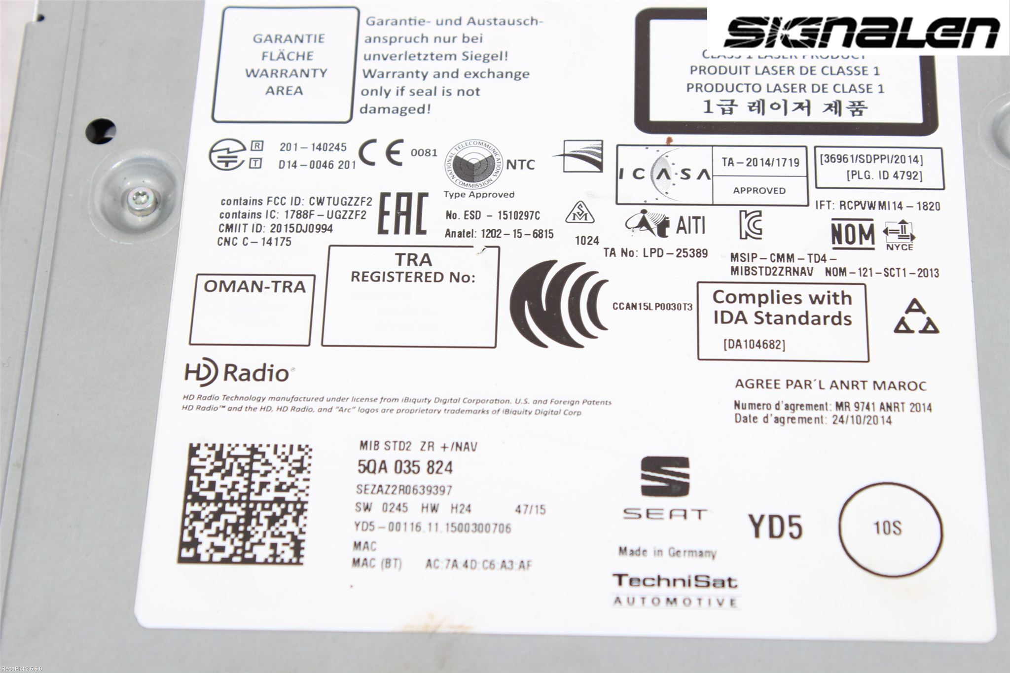 Seat IBIZA IV 08-16 Radio