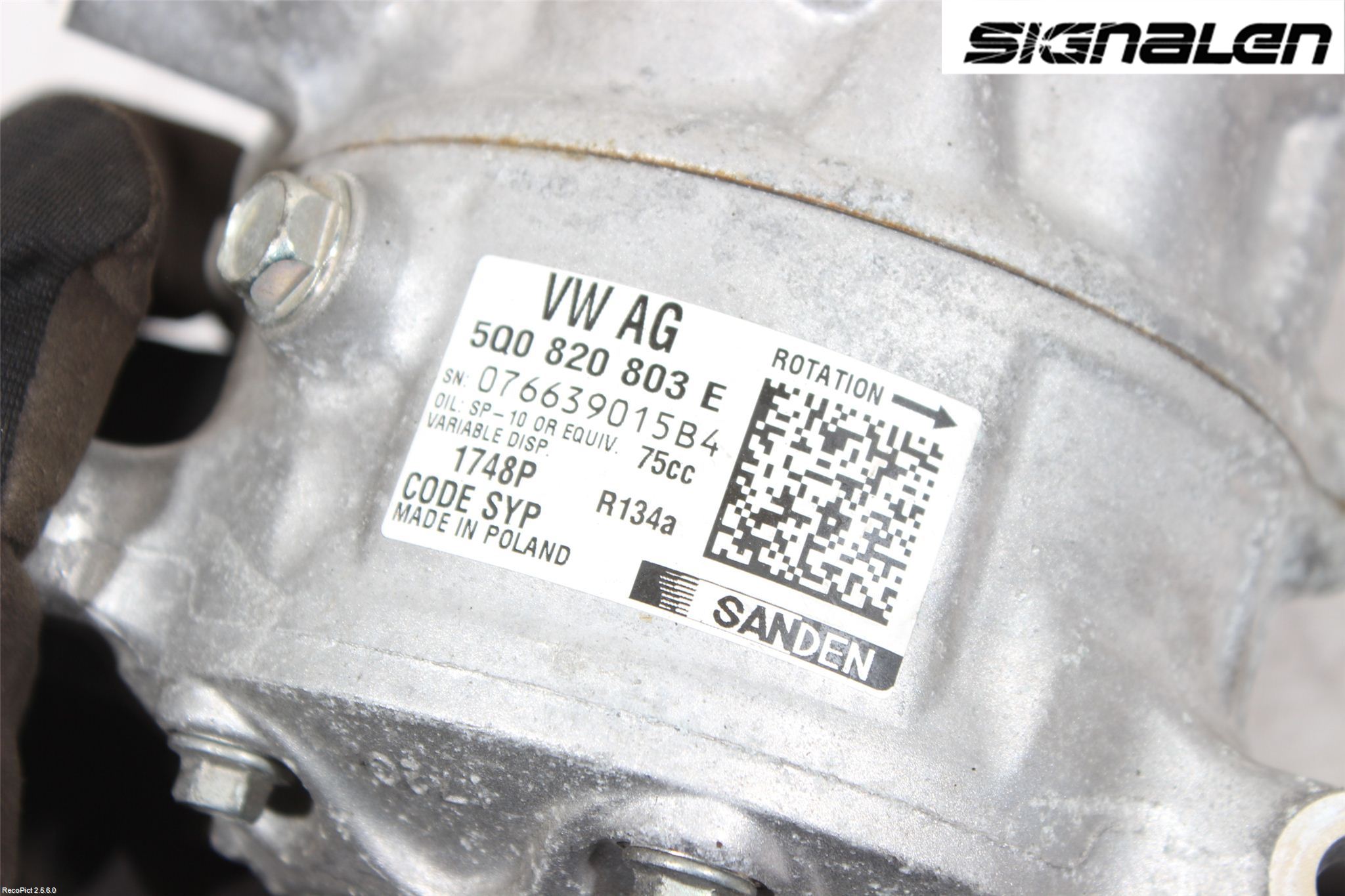 Volkswagen VW GOLF / E-GOLF VII 13-20 Ac Kompressor