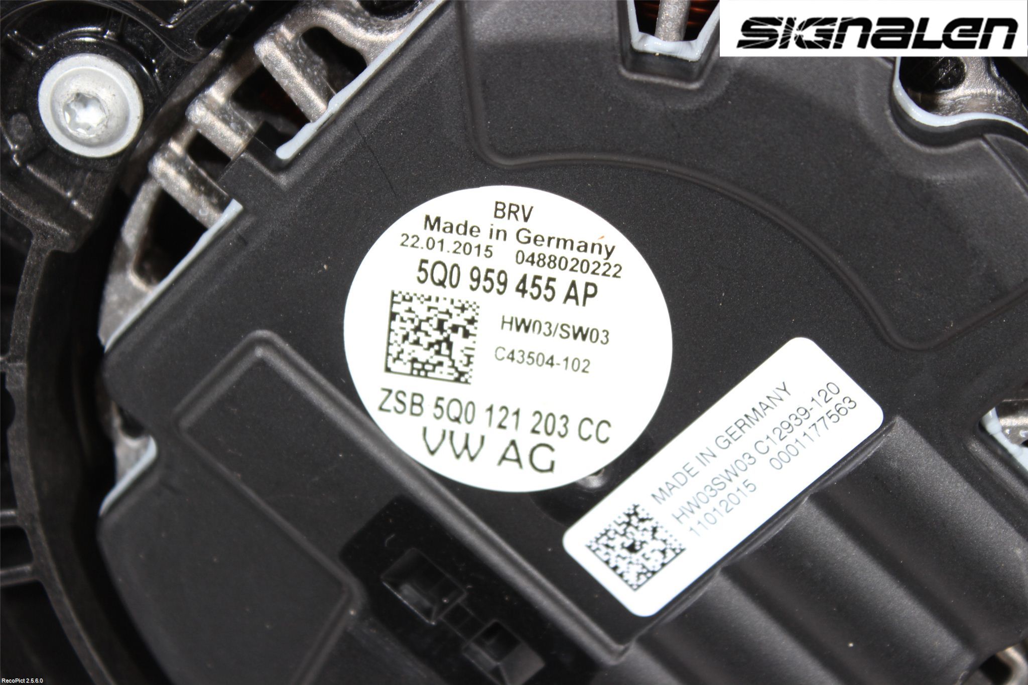 Volkswagen VW GOLF / E-GOLF VII 13-20 Kylfläkt El