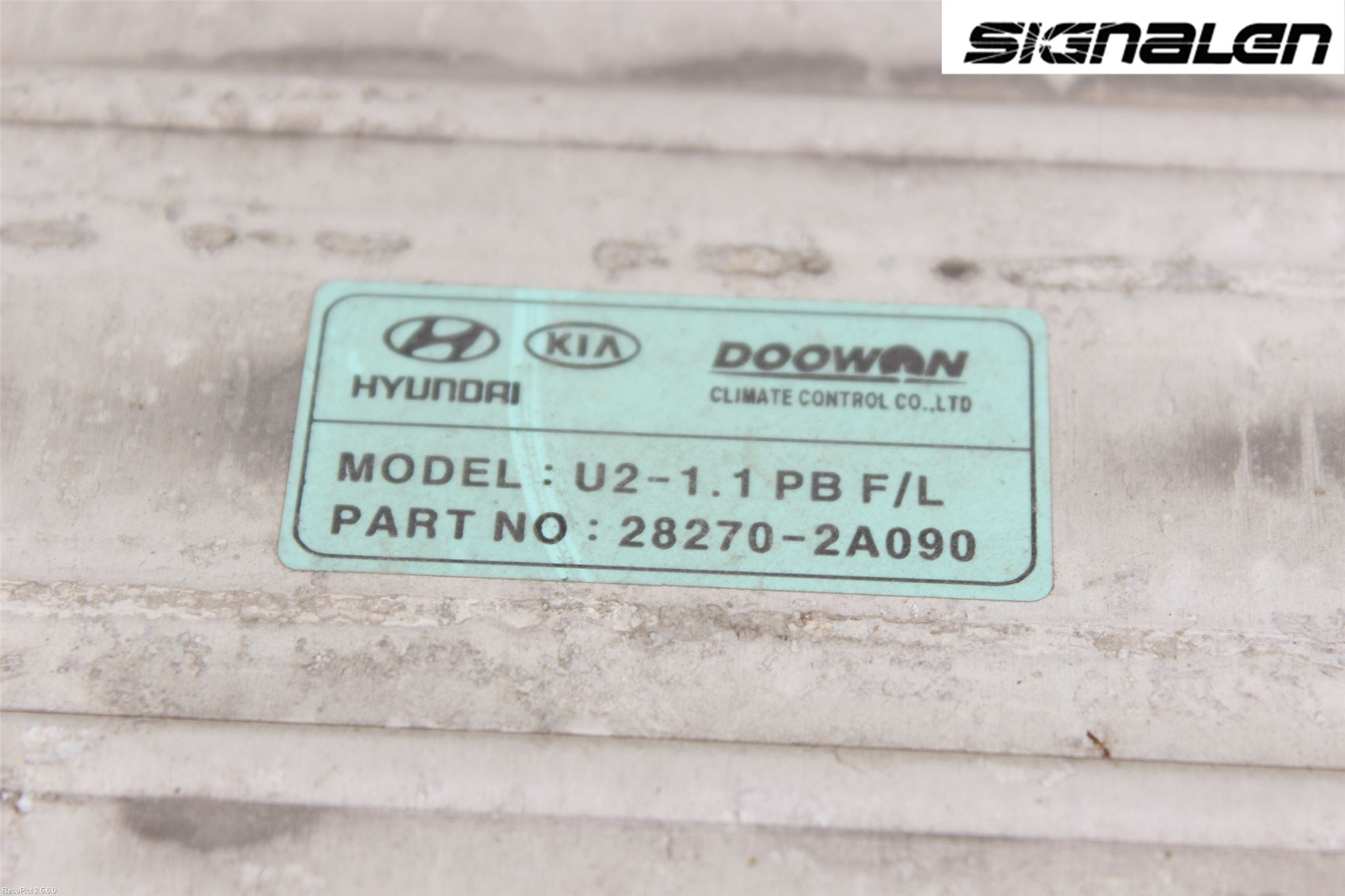 Hyundai ix20 Laddluft-Intercooler Kyl