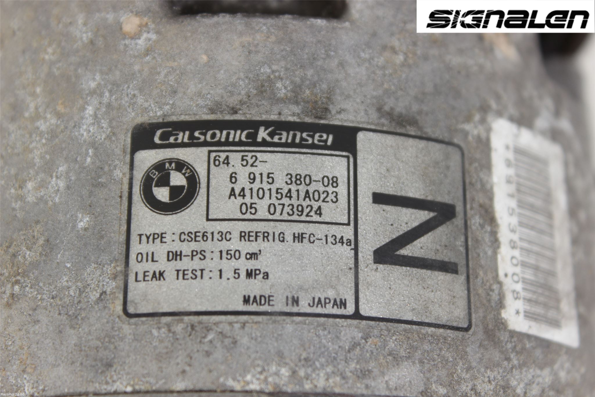 BMW 3 E90/91 SED/TOU 05-12 Ac Kompressor