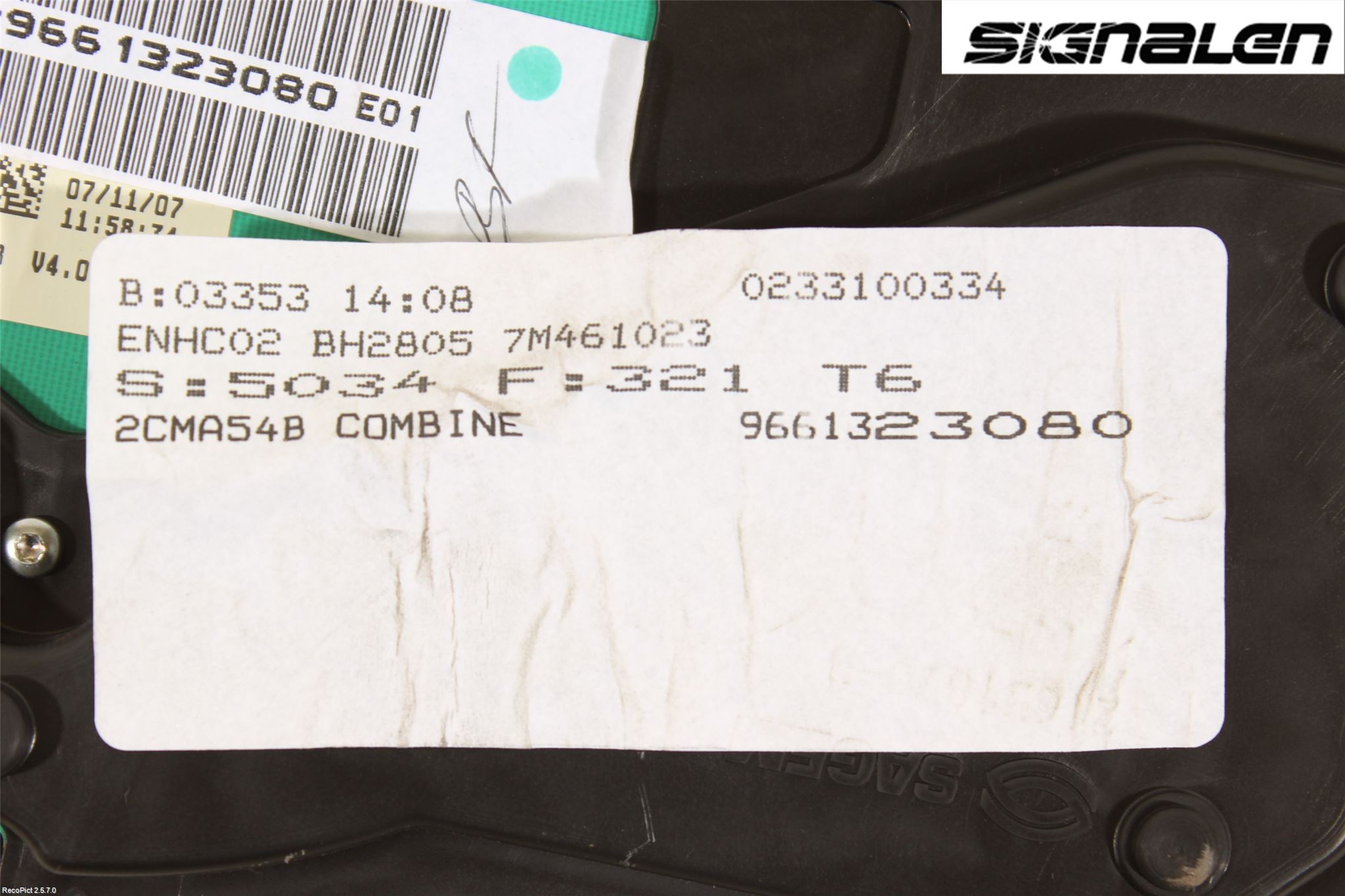 Peugeot 307     05-08 Instrument Komb