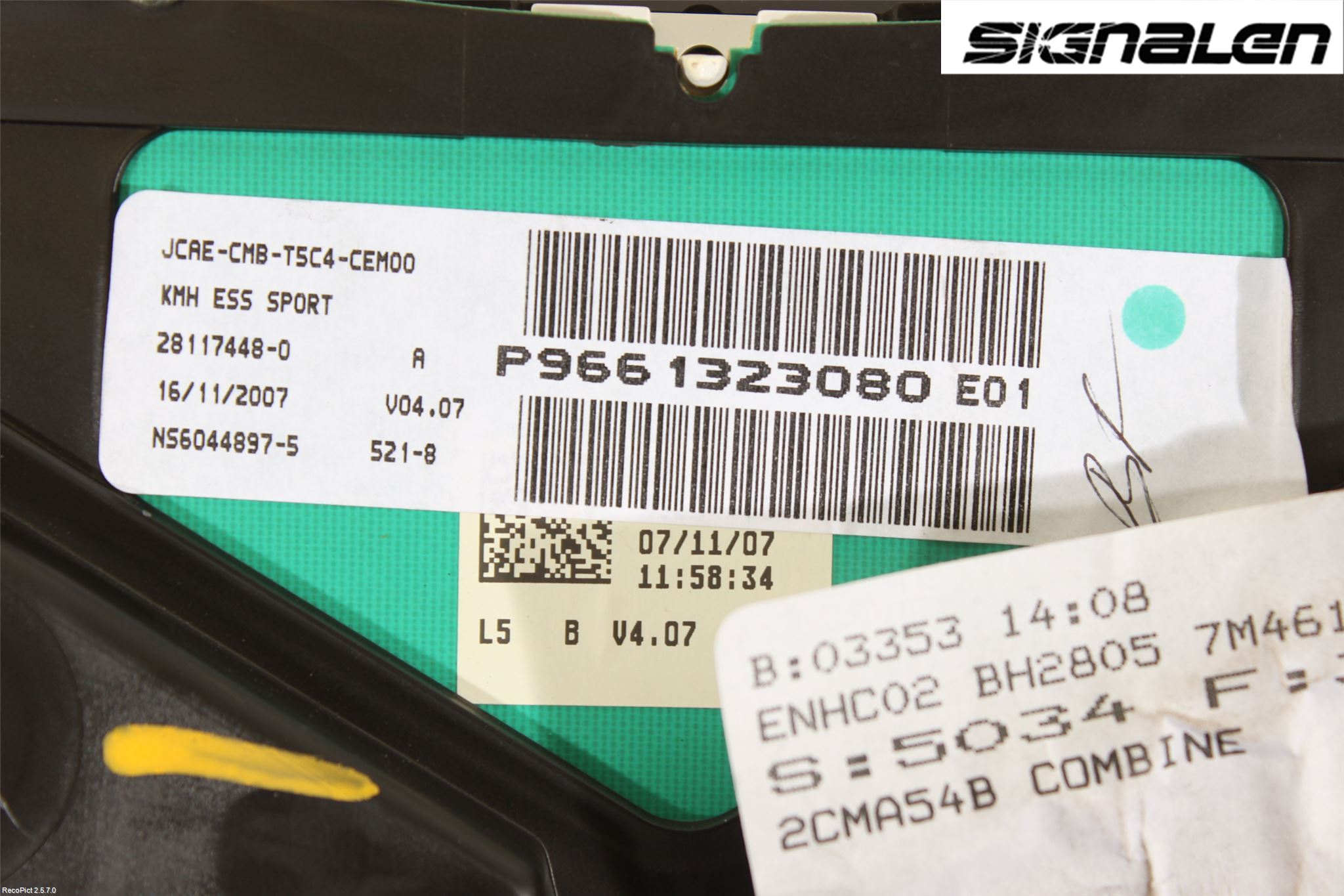 Peugeot 307     05-08 Instrument Komb