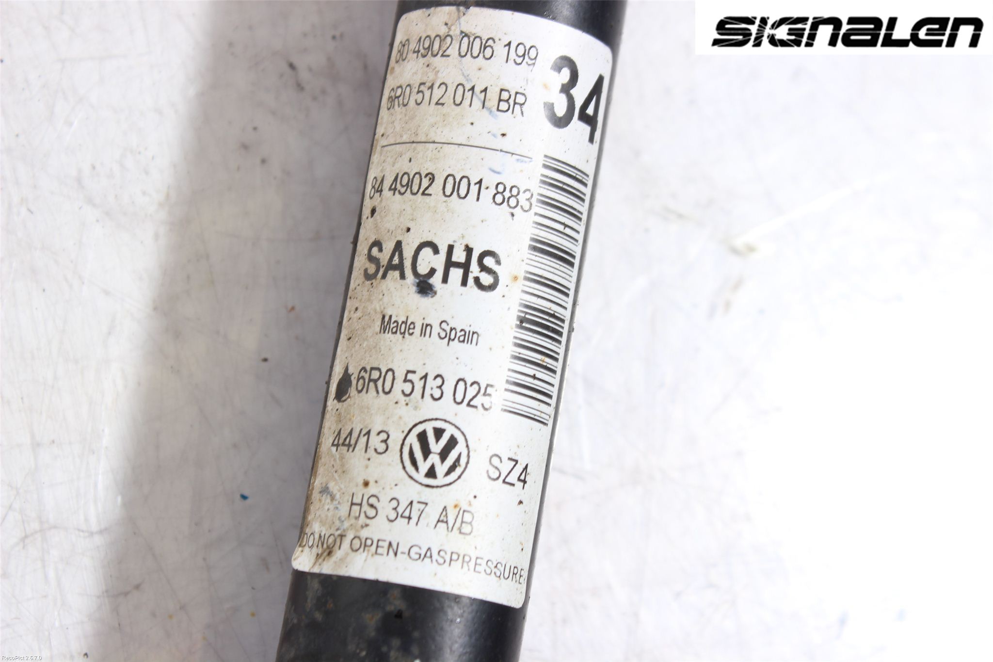 Volkswagen VW POLO 10-17 Stötdämpare Bak