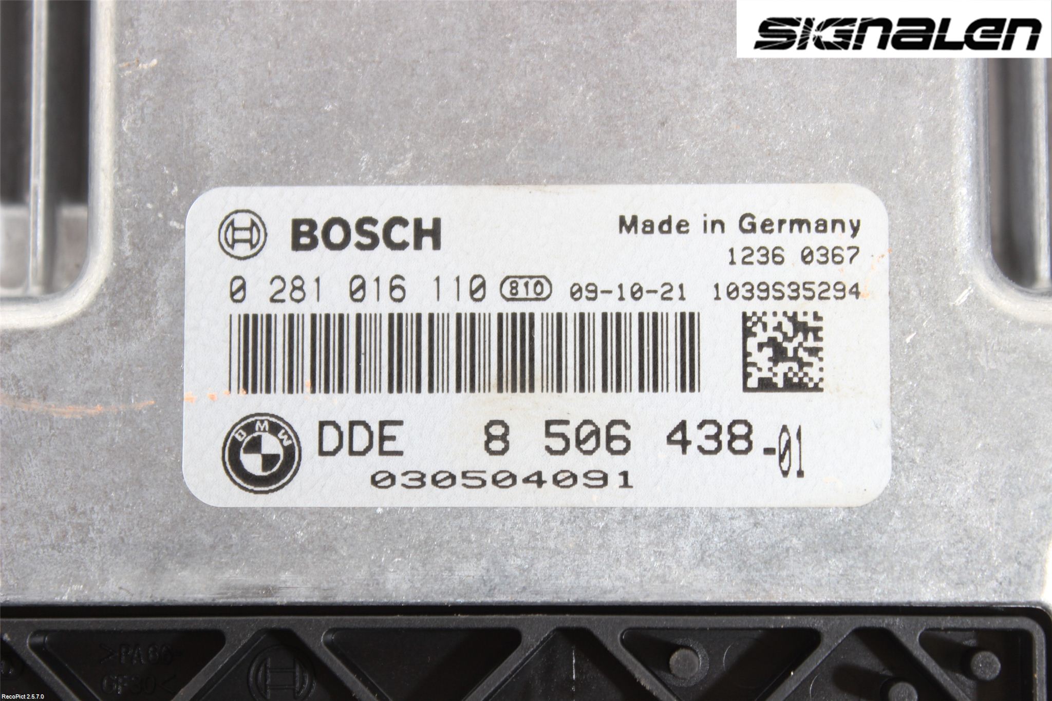 BMW 3 E90/91 SED/TOU 05-12 Styrenhet Insprut Bensin
