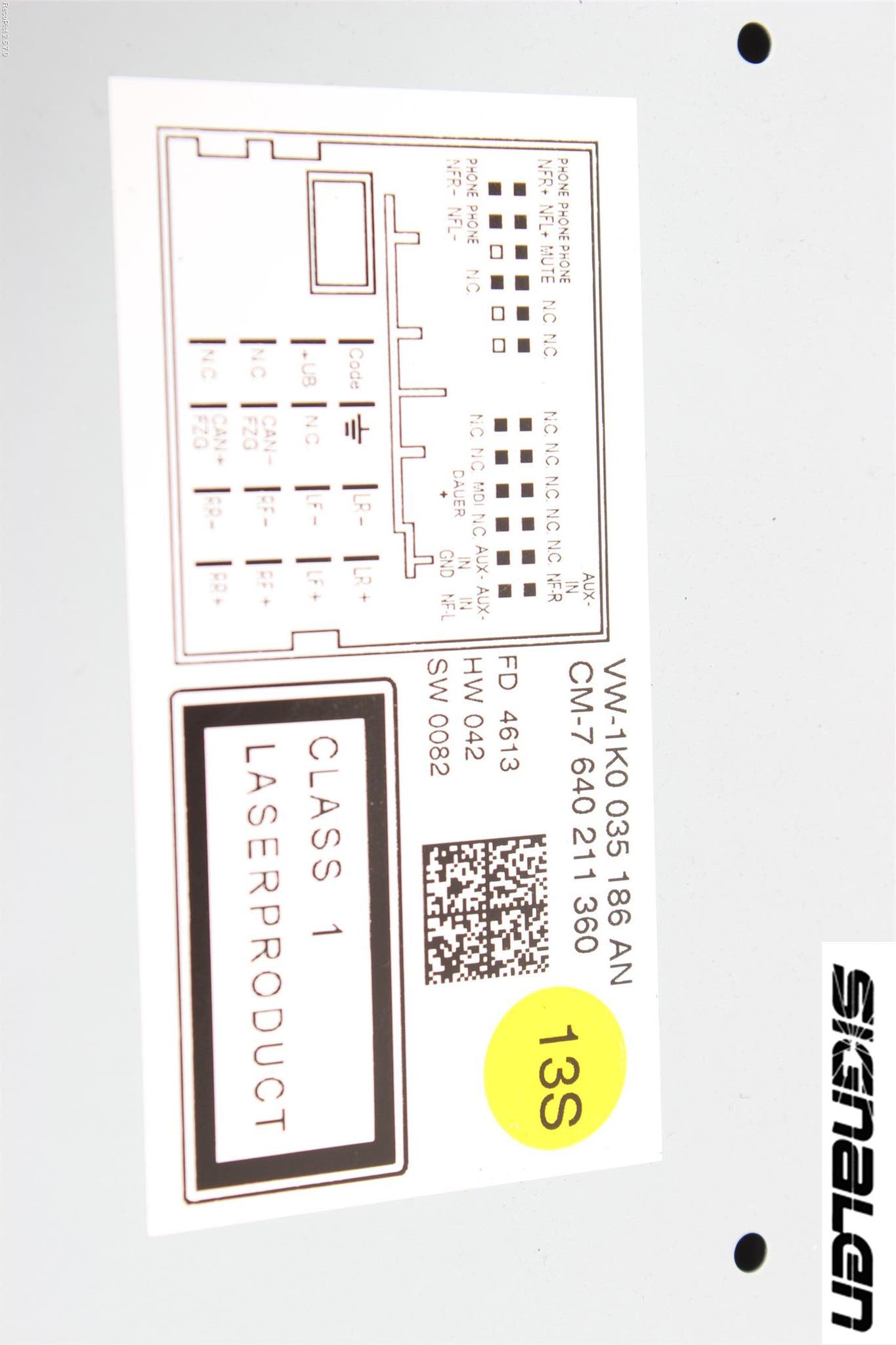 Volkswagen VW TOURAN 10-15 Radio