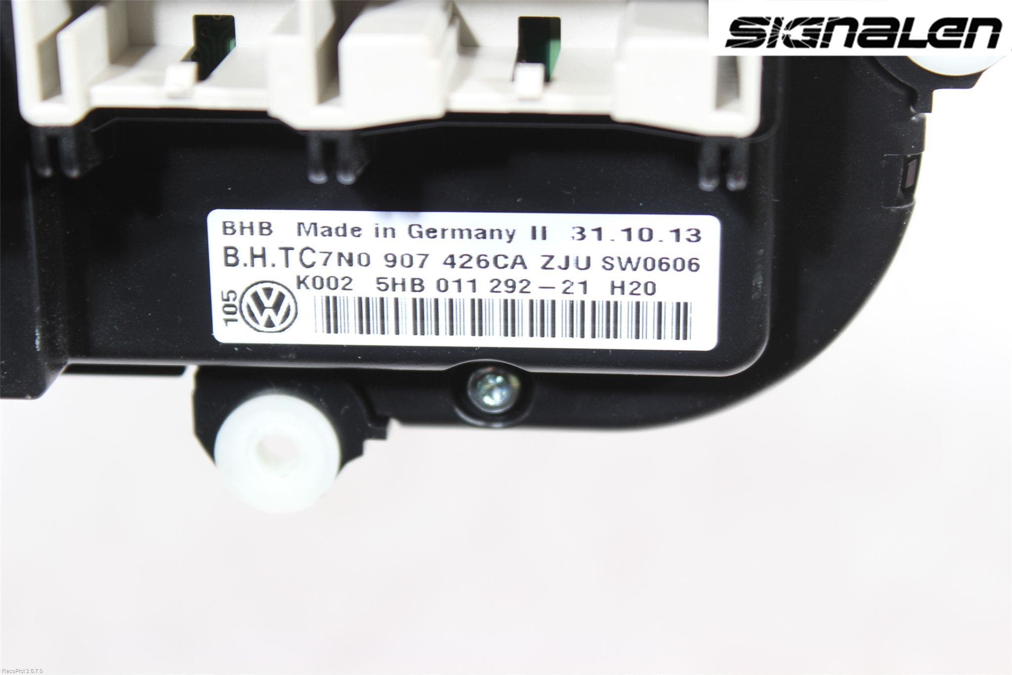 Volkswagen VW TOURAN 10-15 Ac Styrenhet Ac Manöveren