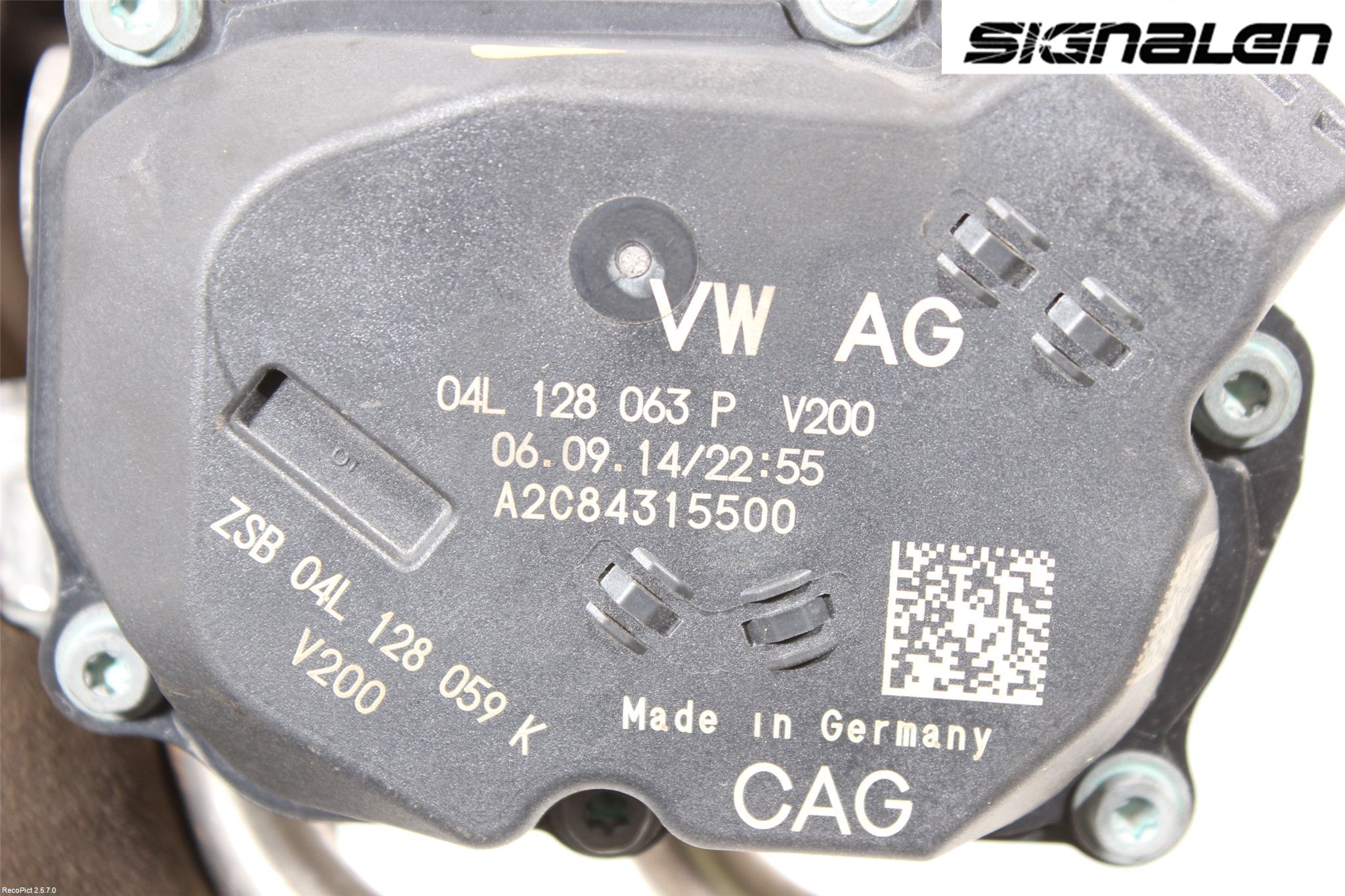 Audi A4 12-15 Injspjällhus