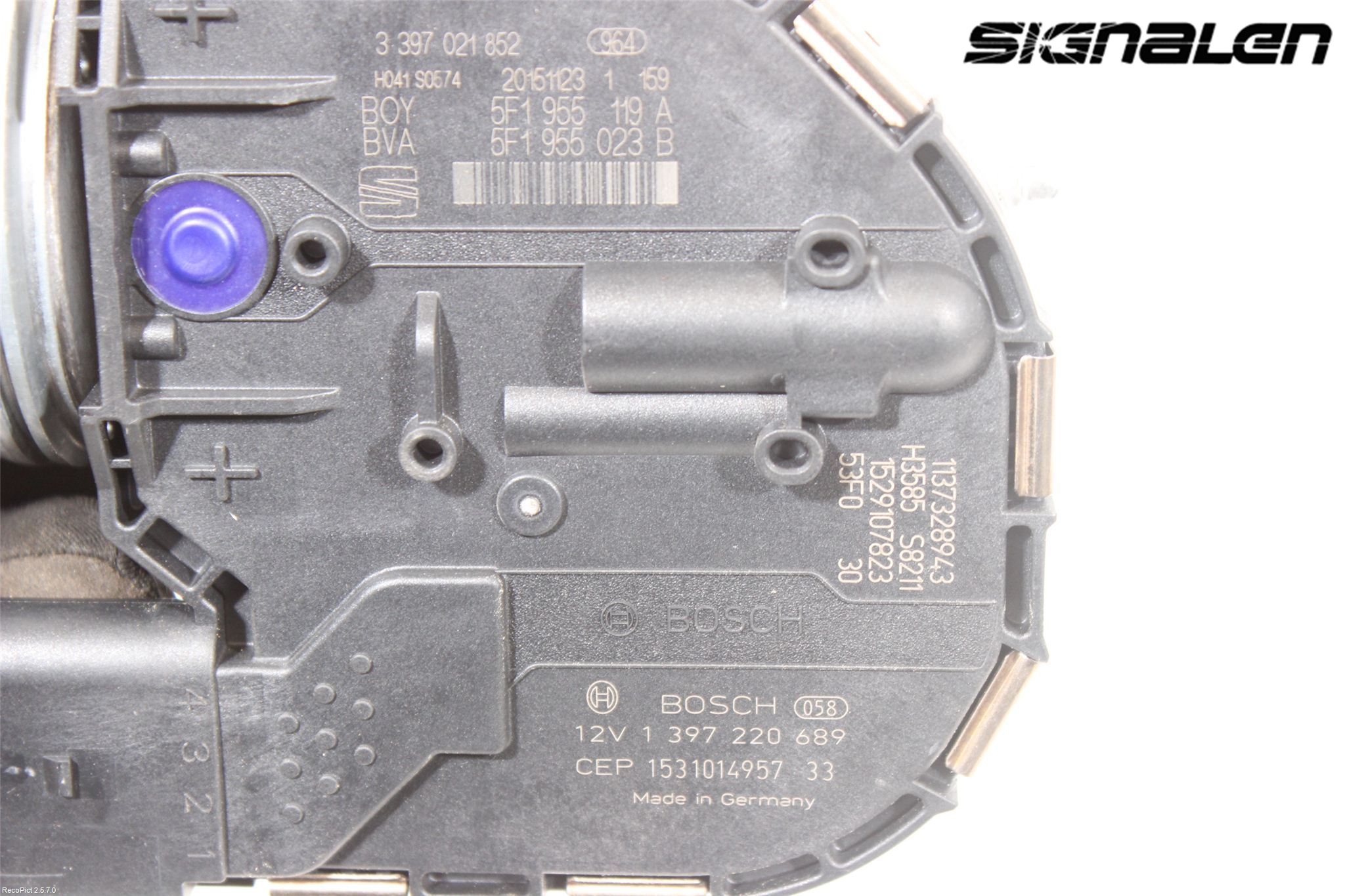 Seat LEON 13-20 Torkarmotor Vindruta
