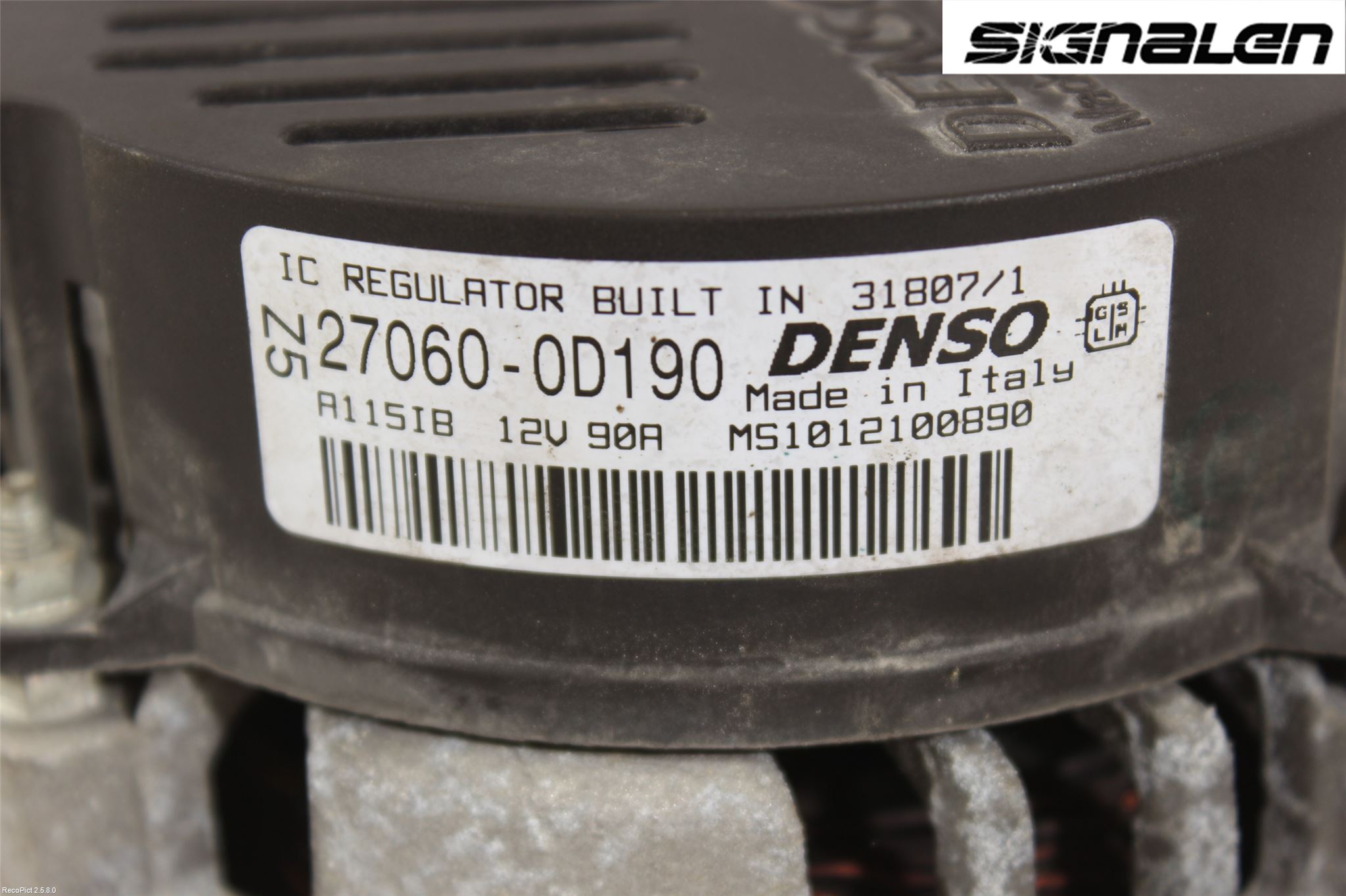 Toyota COROLLA VERSO 08-09 Generator