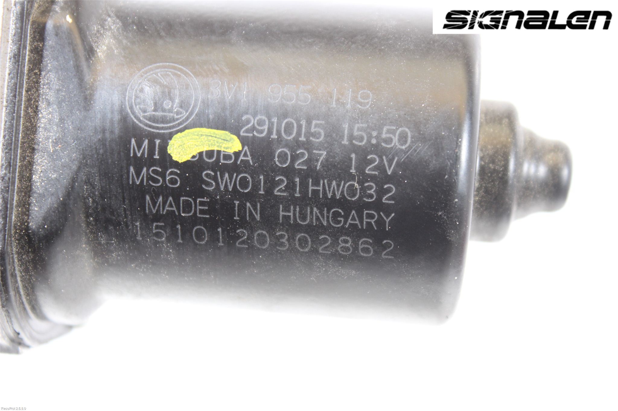 Skoda SUPERB 16-24 Torkarmotor Vindruta