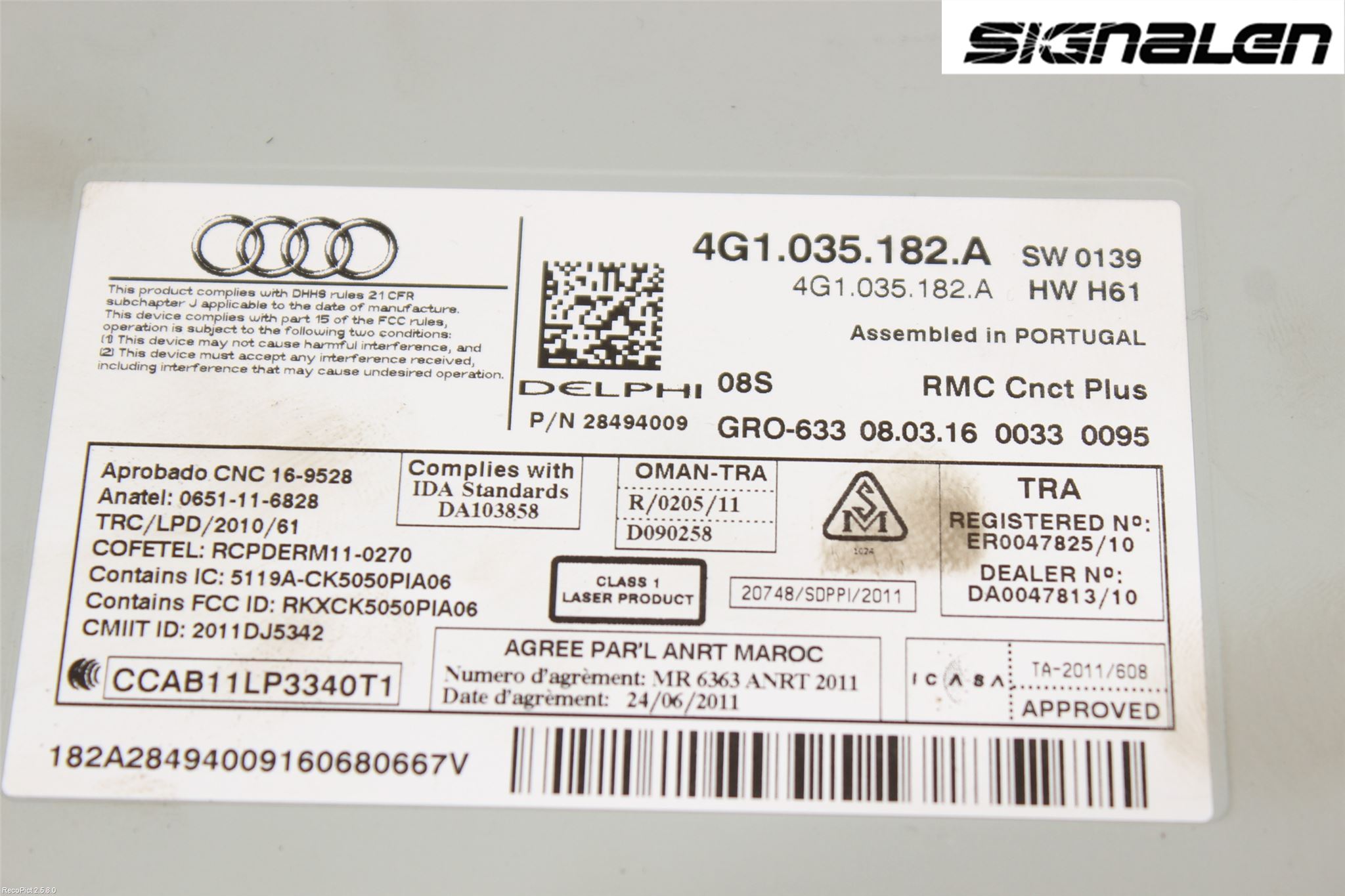 Audi A6 ALLROAD 12-18 Radio