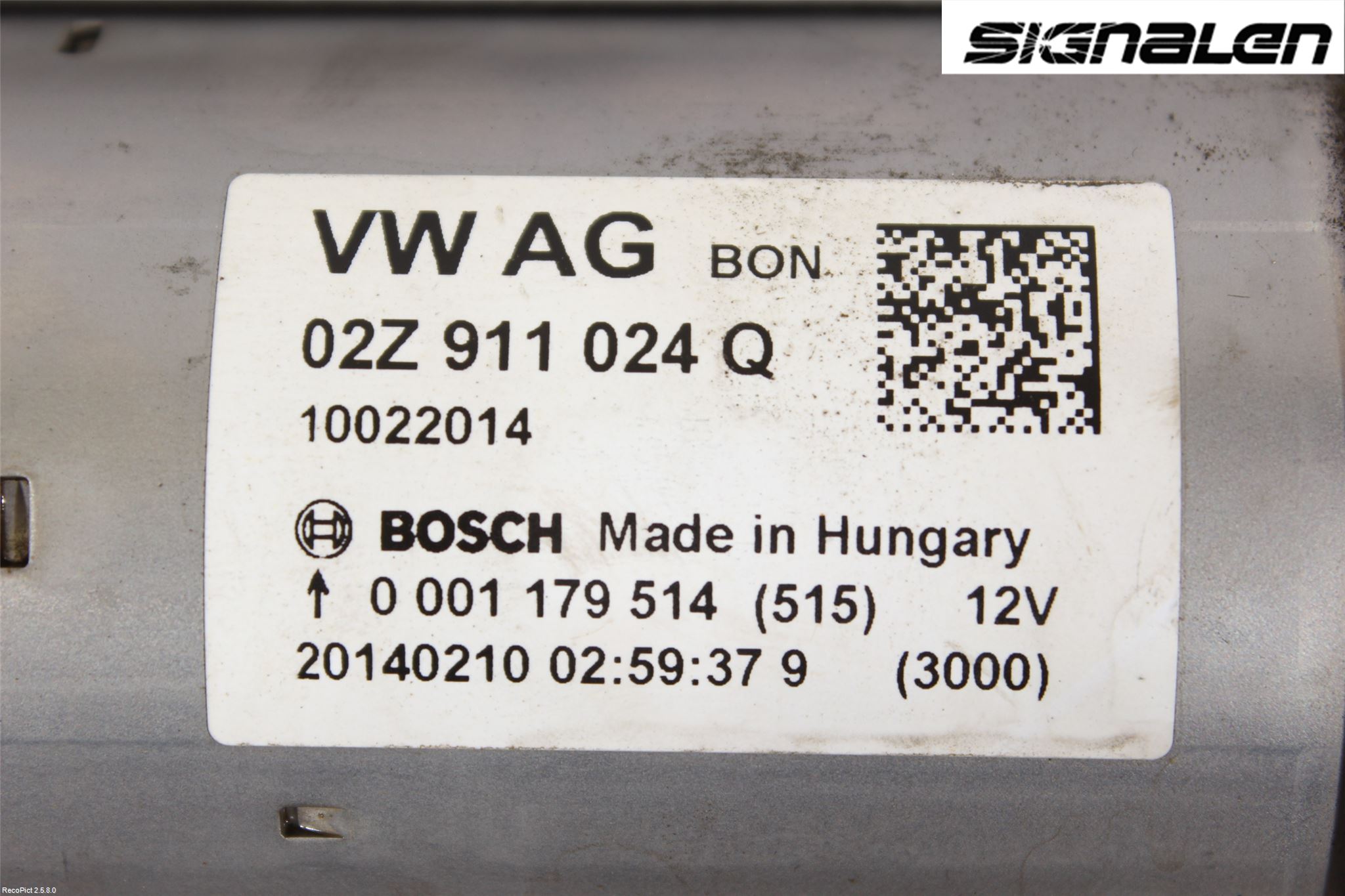 Volkswagen VW GOLF / E-GOLF VII 13-20 Startmotor