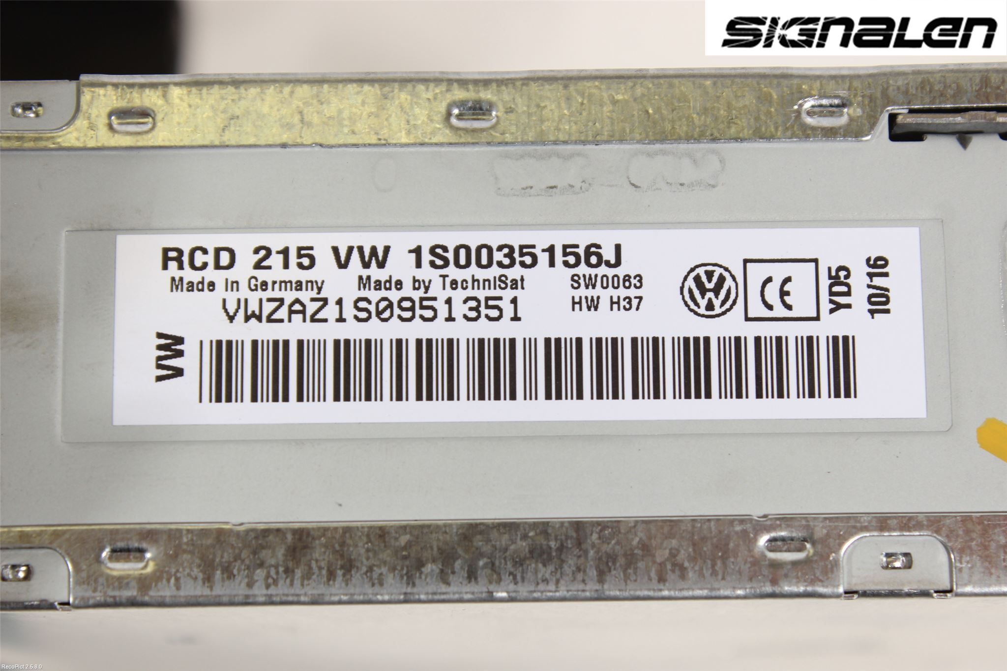 Volkswagen VW UP! / E-UP! Radio