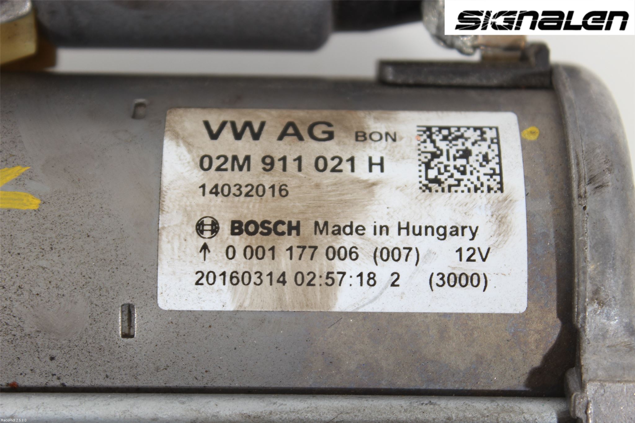 Volkswagen VW UP! / E-UP! Startmotor