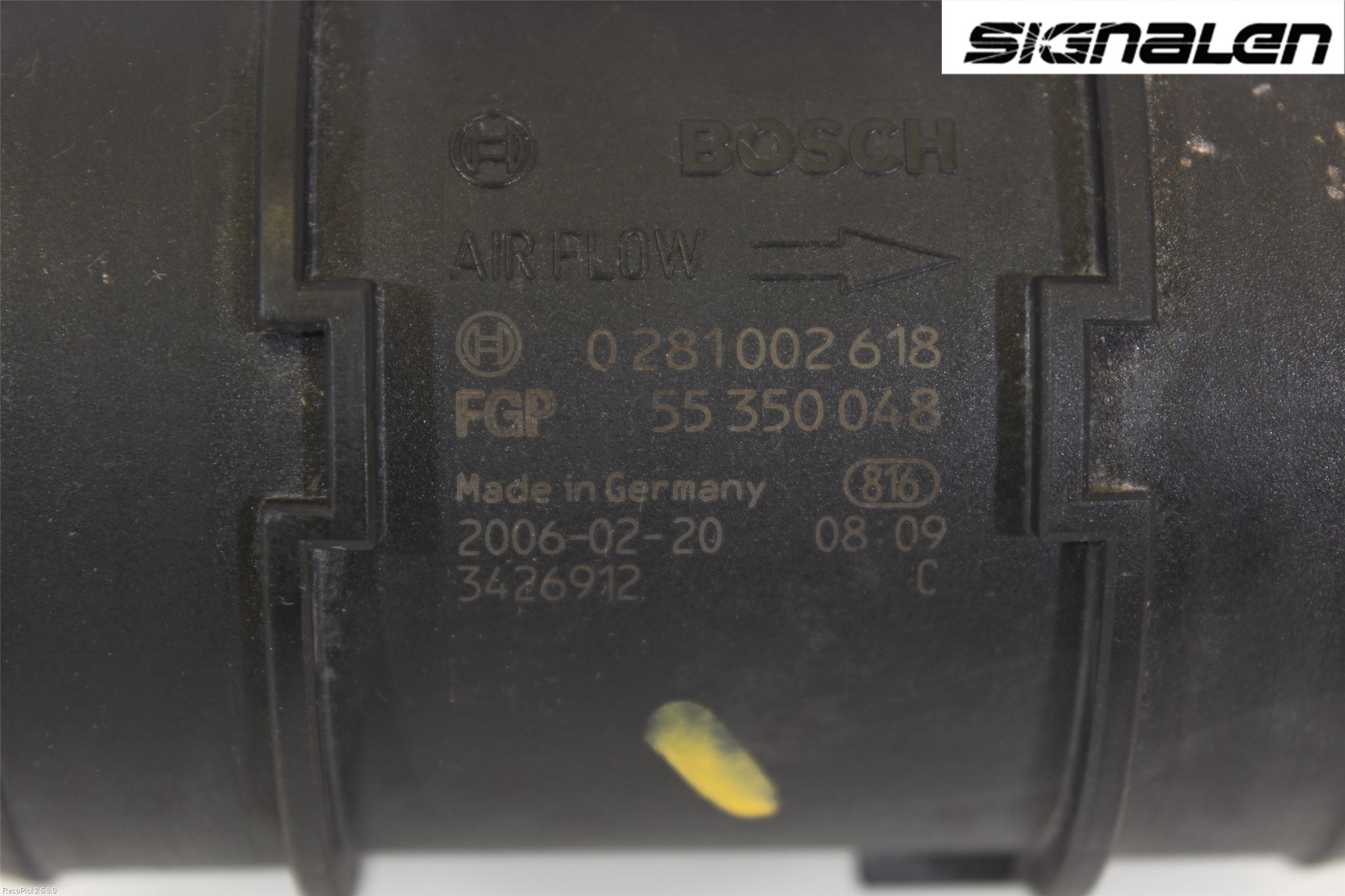 Saab 9-3 VER 2 Injluftmassamätare