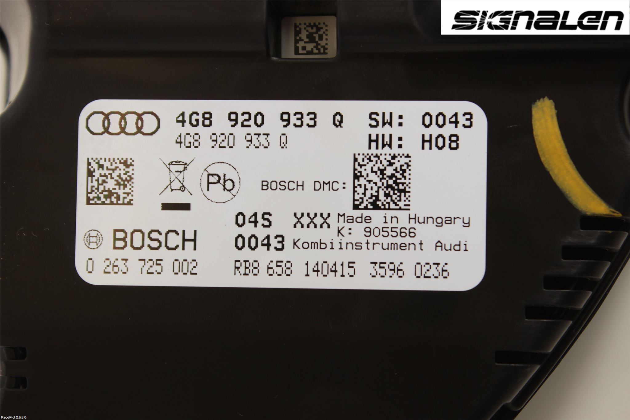 Audi A6/S6 4G 11-18 Instrument Komb