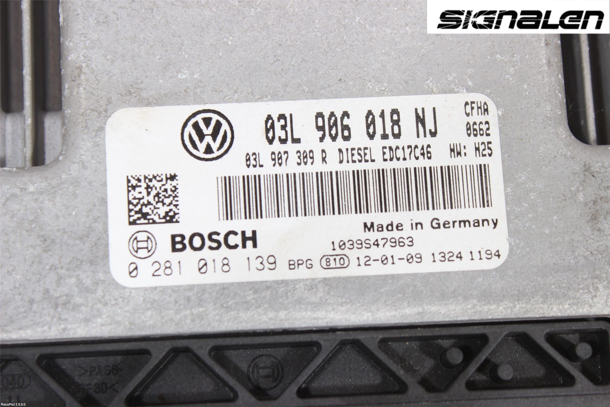 Volkswagen VW CADDY 11-15 Styrenhet Insprut Bensin