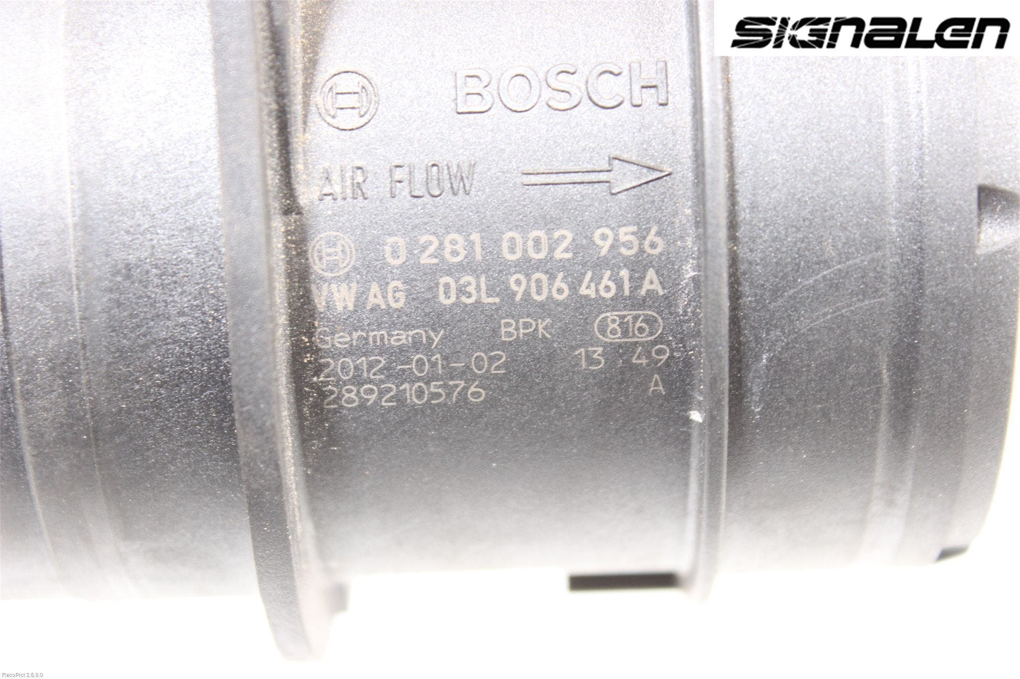 Volkswagen VW CADDY 11-15 Injluftmassamätare