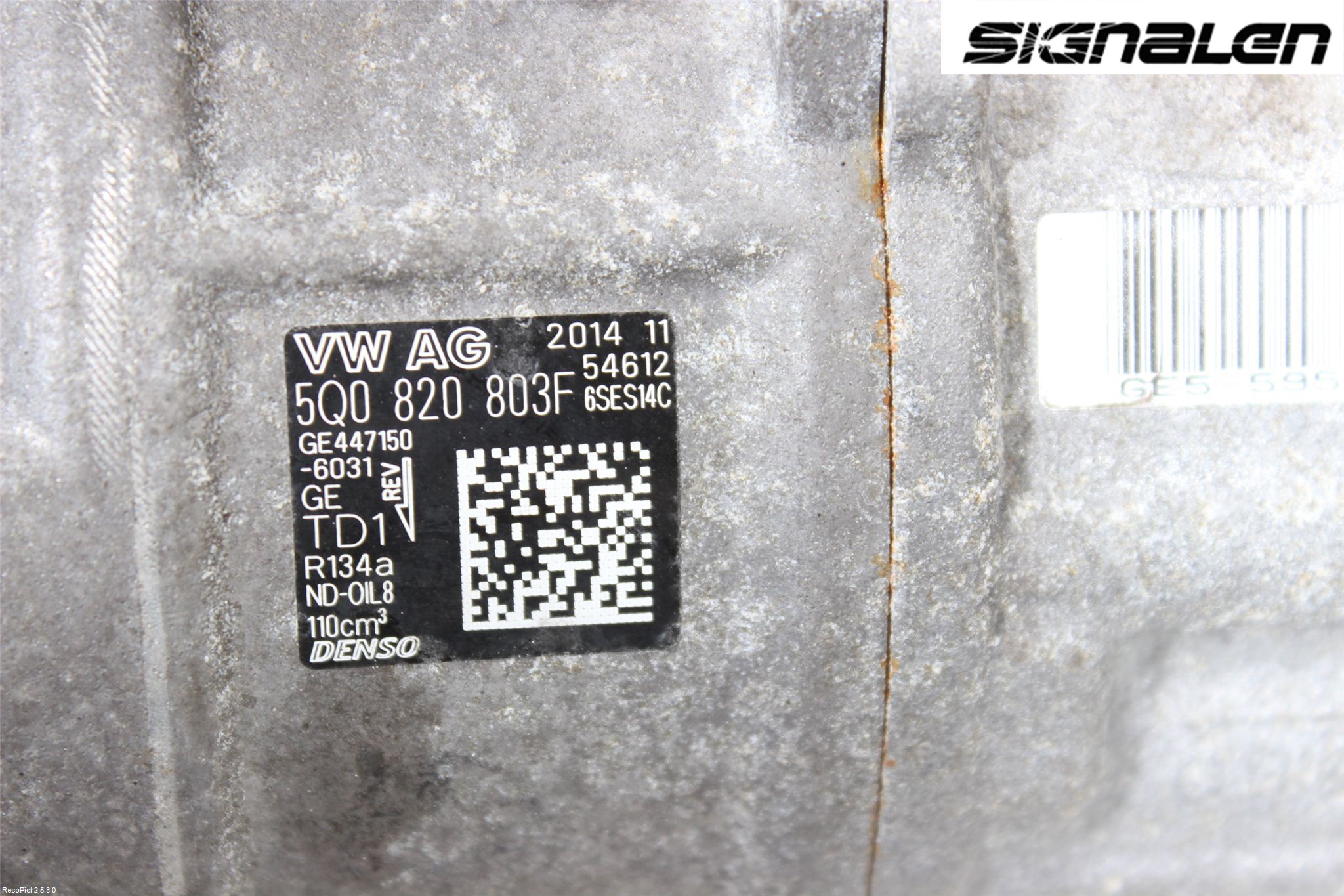 Volkswagen VW PASSAT 15-19 Ac Kompressor