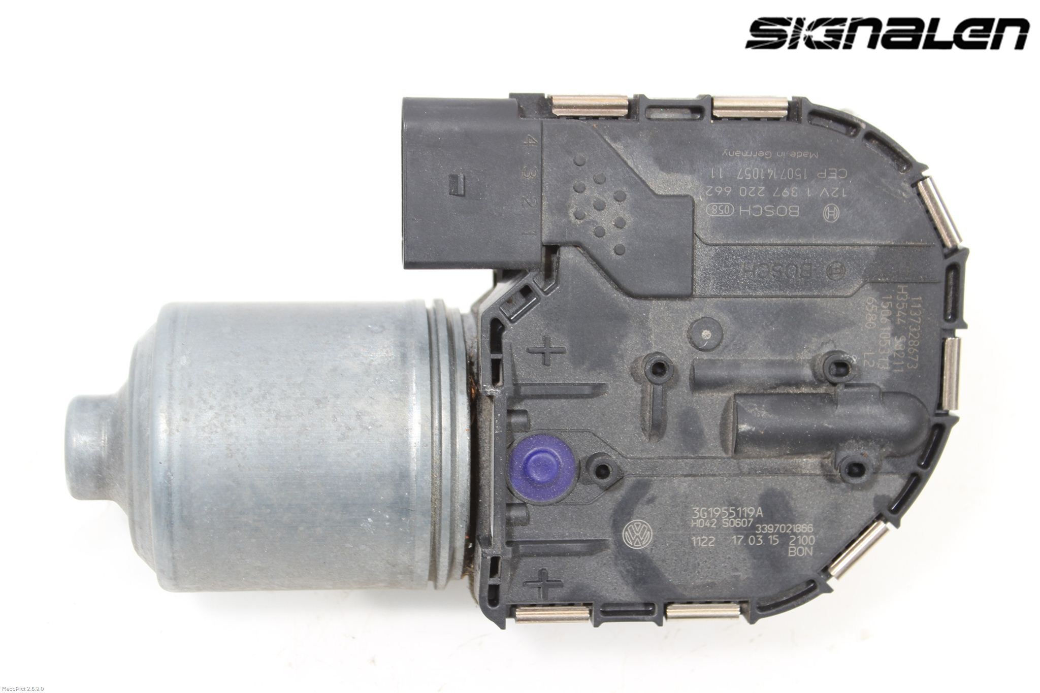 Volkswagen VW PASSAT 15-19 Torkarmotor Vindruta