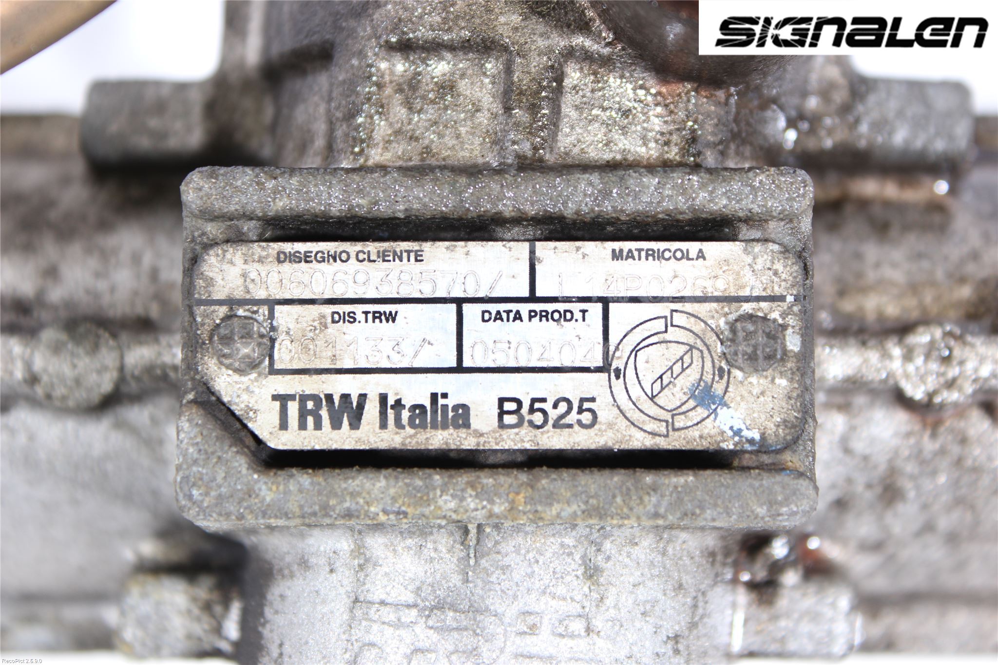 Alfa 156 Styrväxel Servo -Snäcka