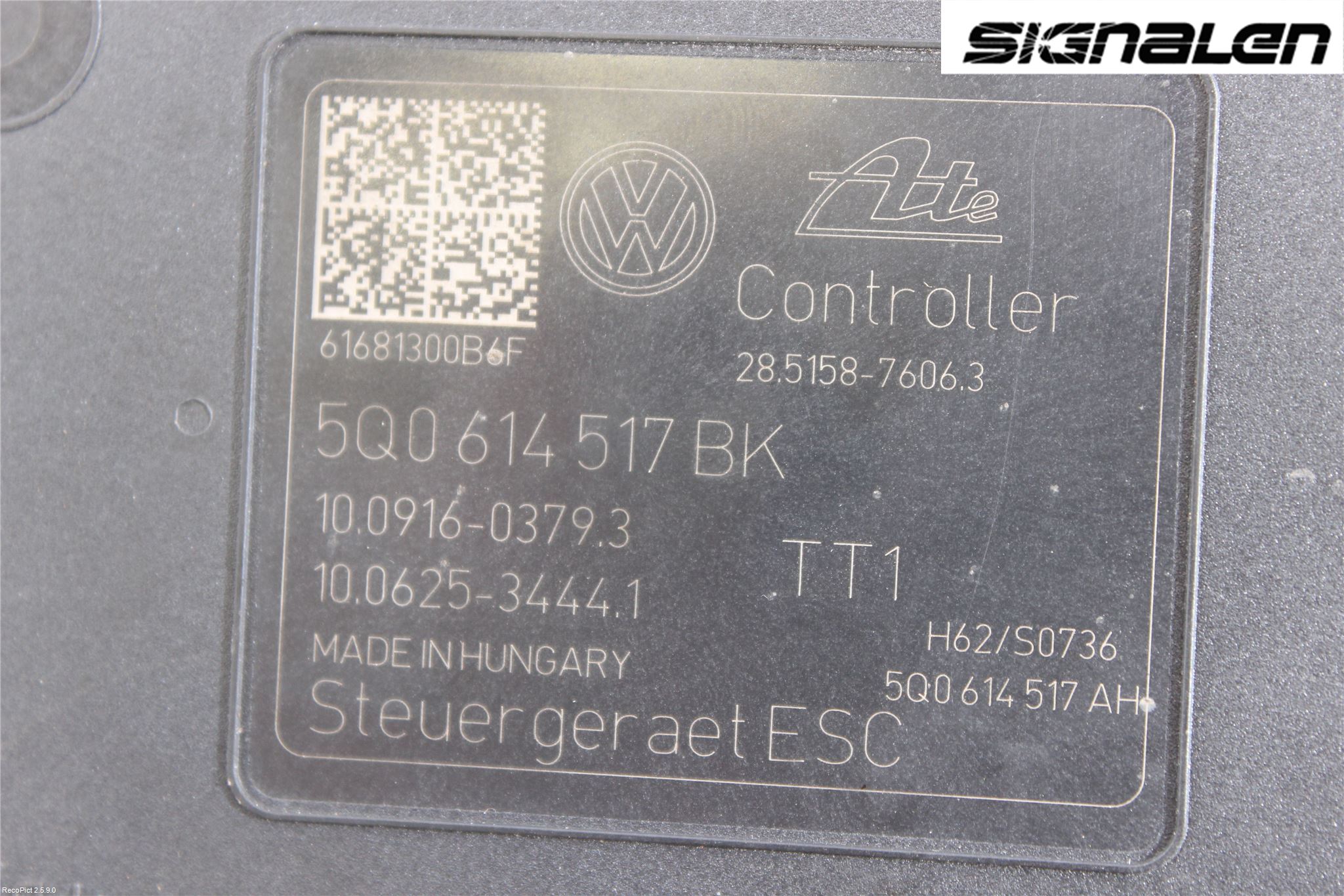 Volkswagen VW PASSAT 15-19 Abs Hydraulaggregat