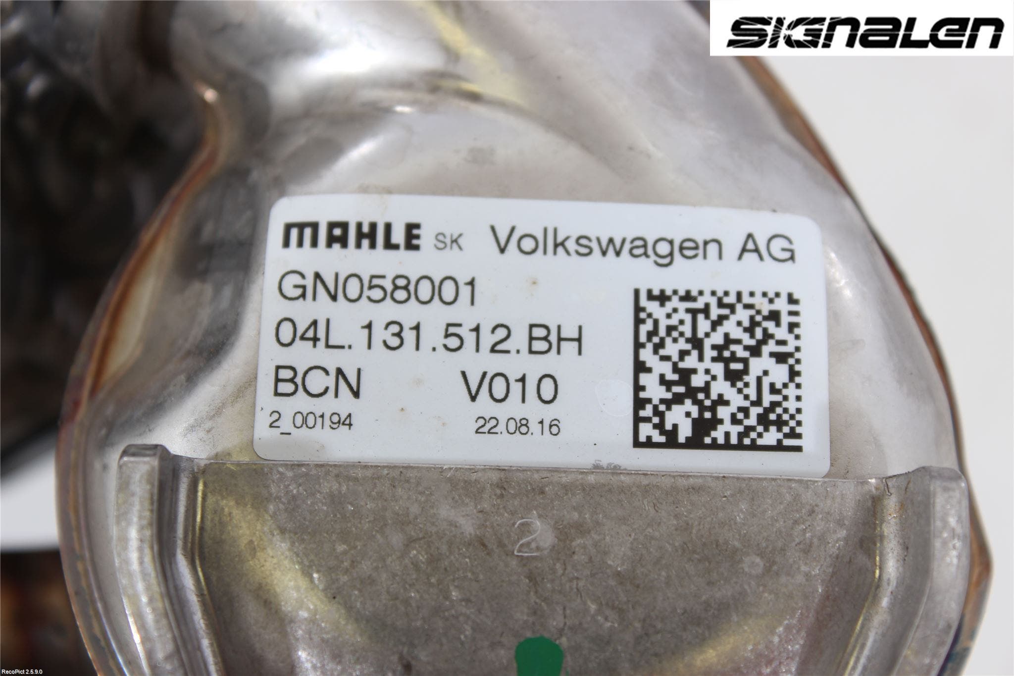 Volkswagen VW PASSAT 15-19 Avgaskylare