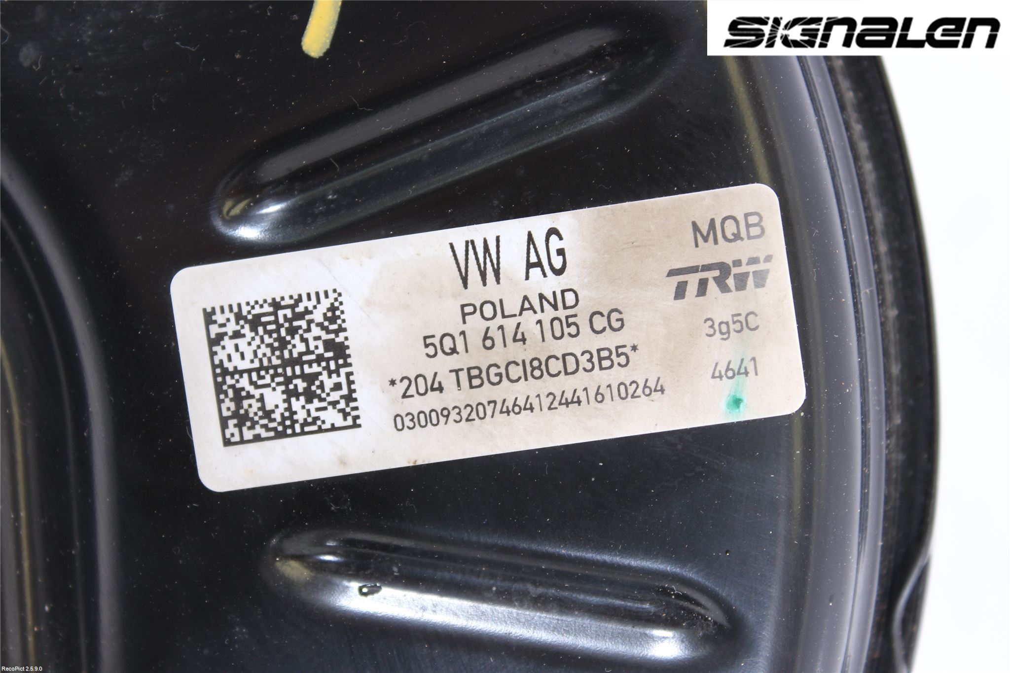 Volkswagen VW PASSAT 15-19 Bromsservo