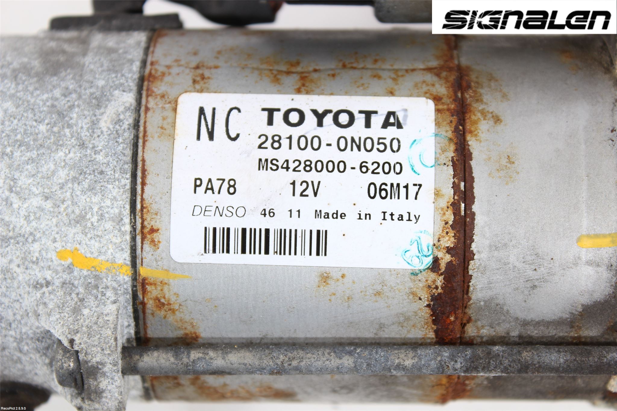 Toyota AURIS 10-12 Startmotor Diesel
