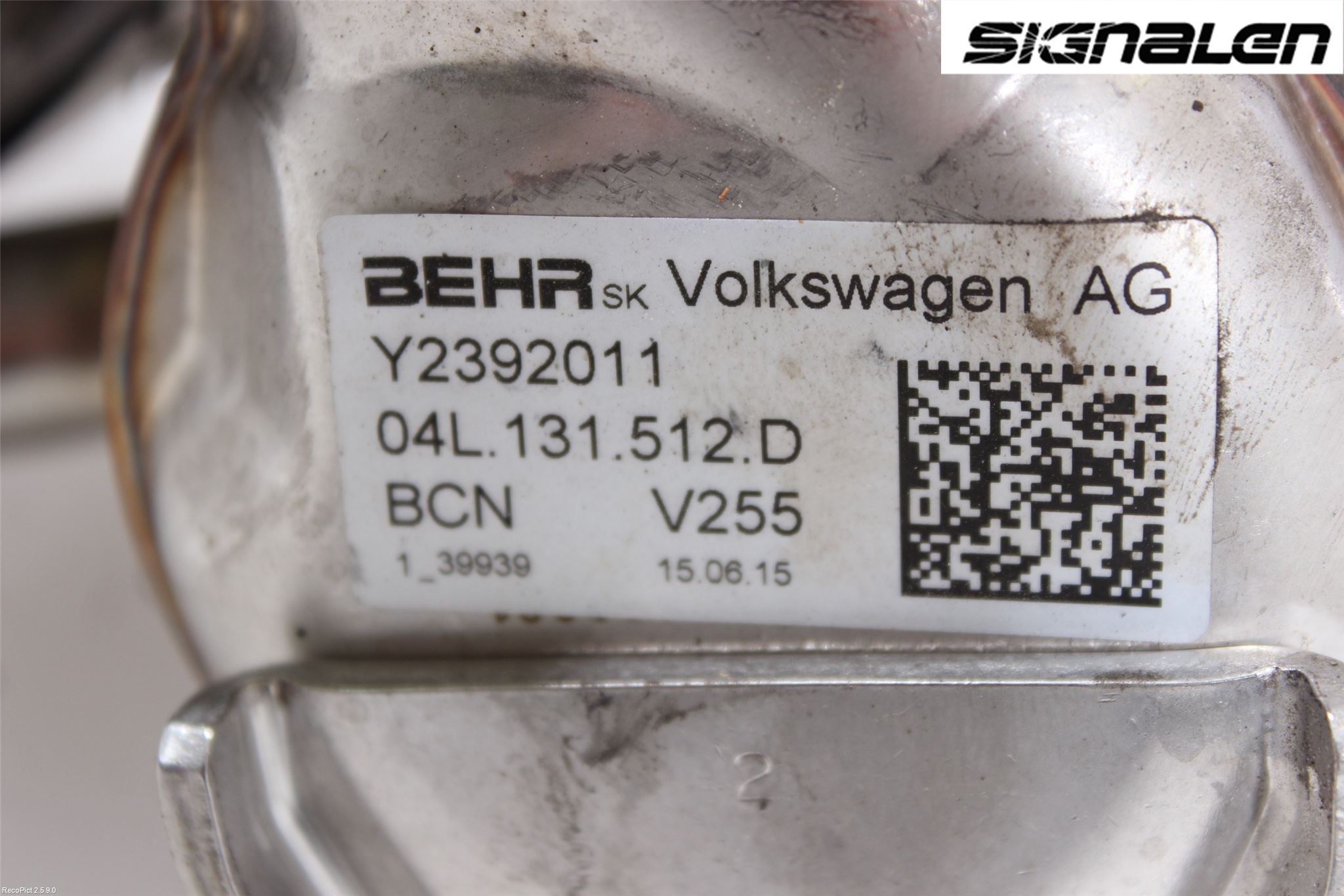 Volkswagen VW TIGUAN 07-16 Avgaskylare