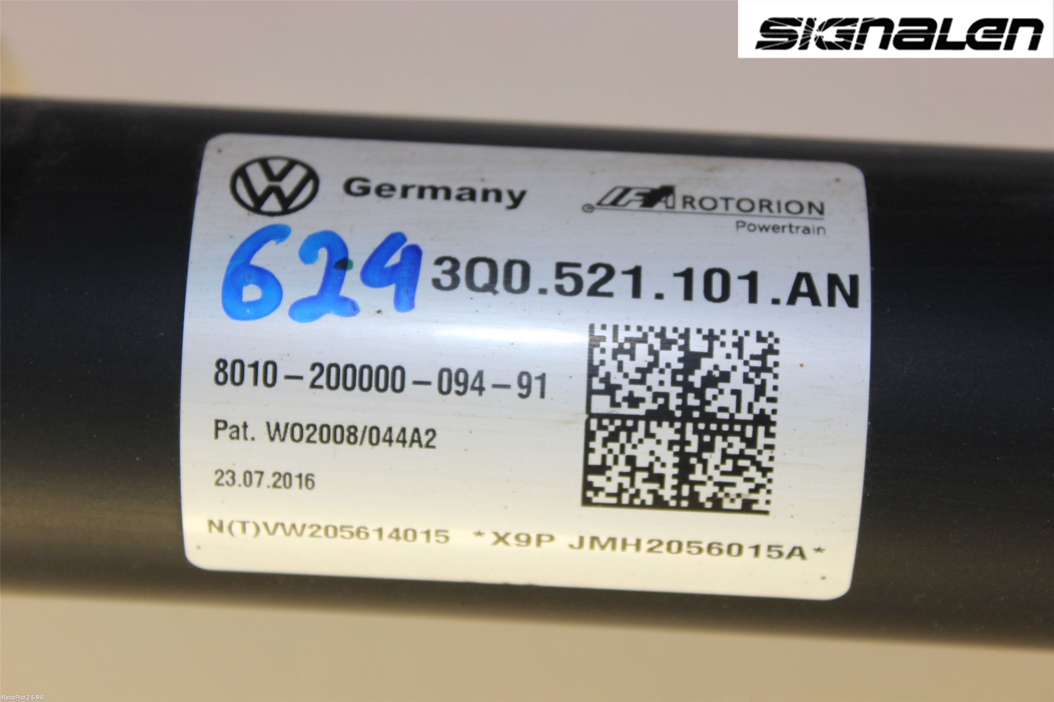 Volkswagen VW PASSAT 15-19 Mellanaxel Komp