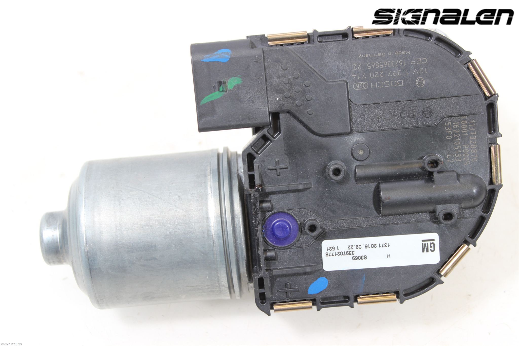 Opel ASTRA K 16-22 Torkarmotor Vindruta