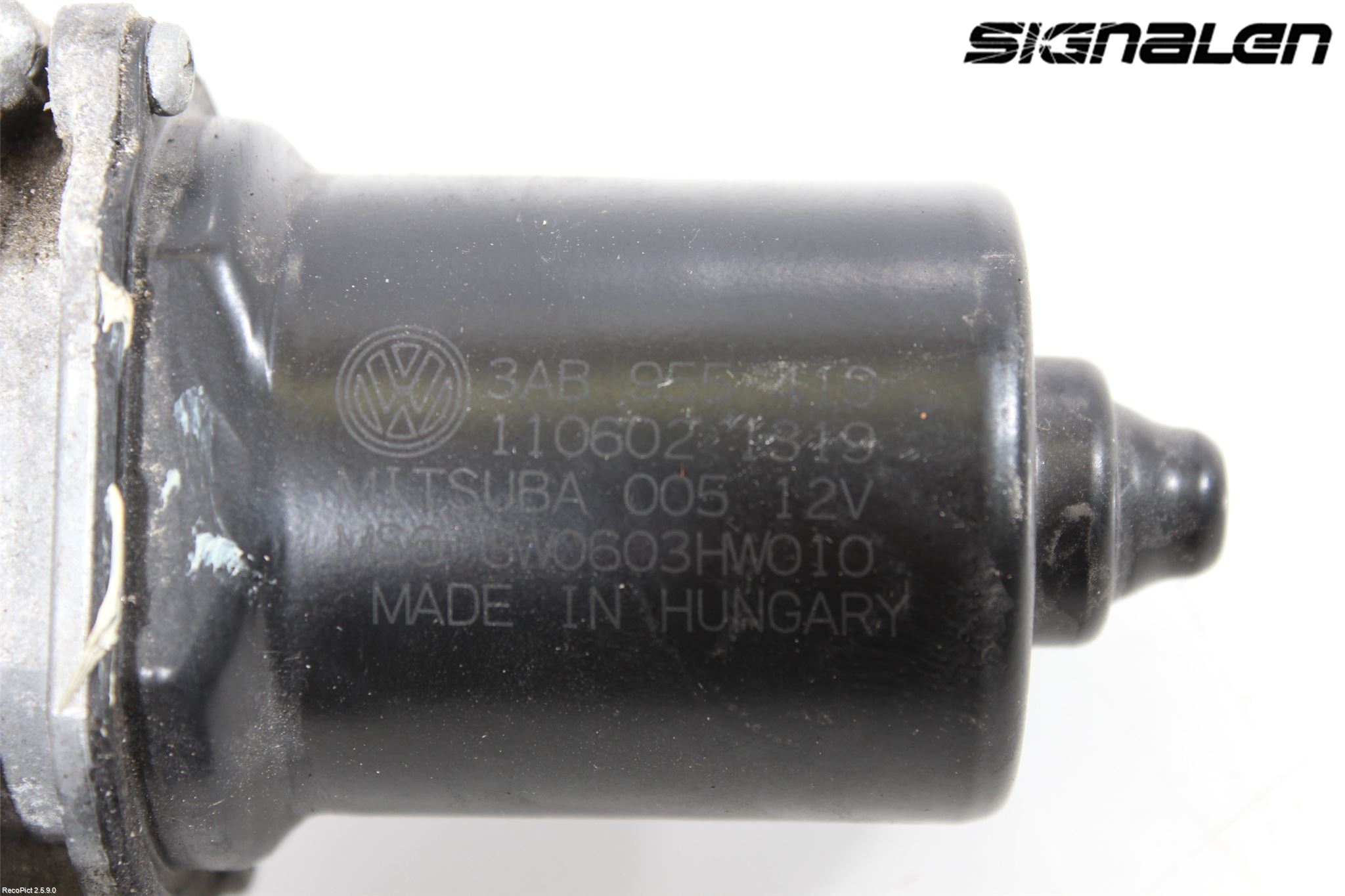 Volkswagen VW PASSAT 11-14 Torkarmotor Vindruta