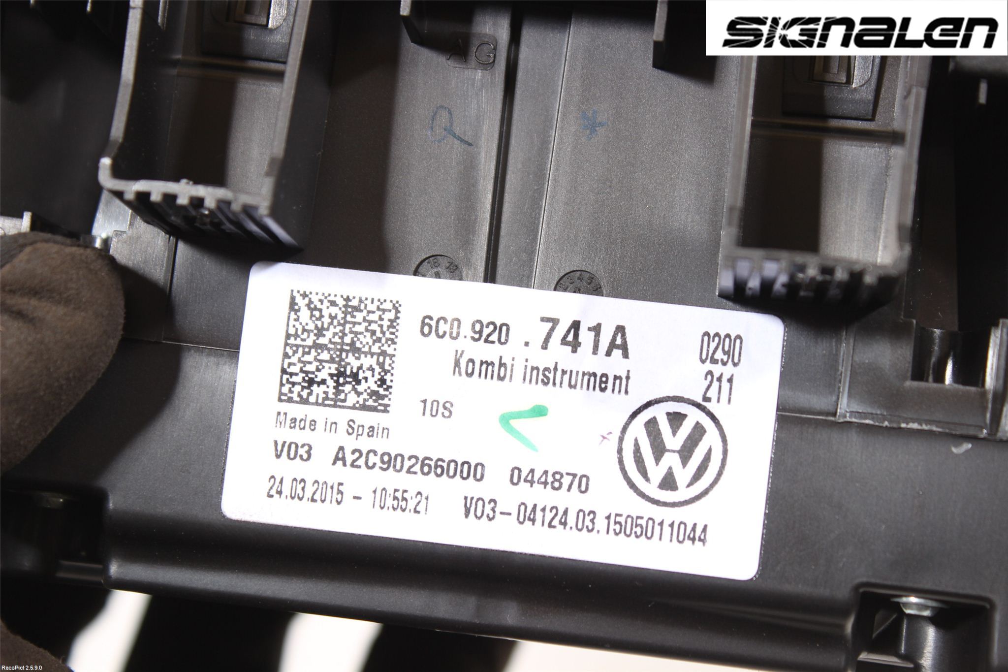 Volkswagen VW POLO 10-17 Instrument Komb