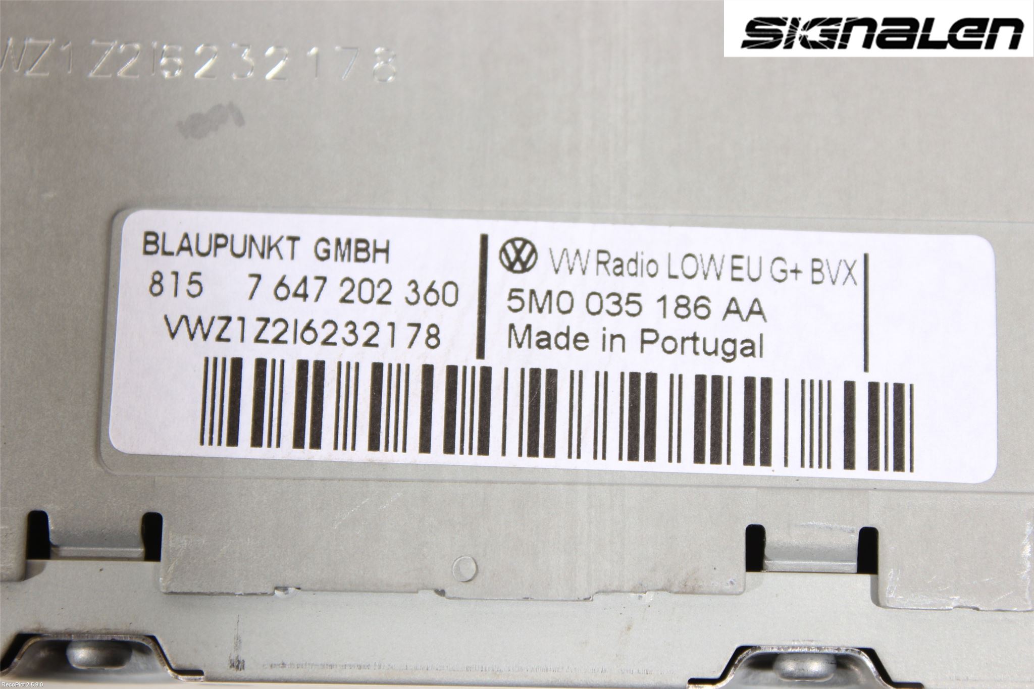 Volkswagen VW GOLF PLUS/CROSS GOLF 04-14 Radio