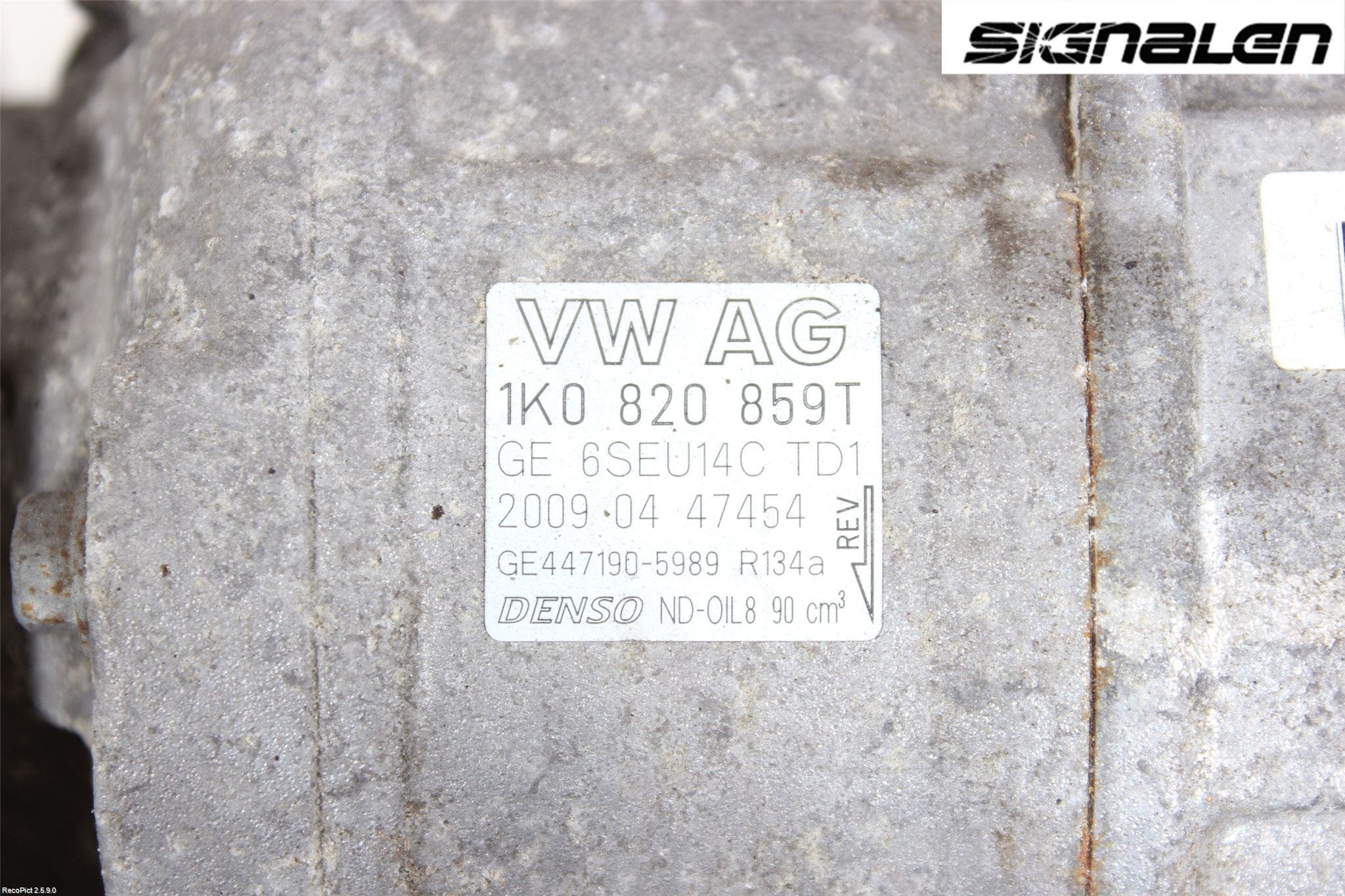 Volkswagen VW GOLF PLUS/CROSS GOLF 04-14 Ac Kompressor