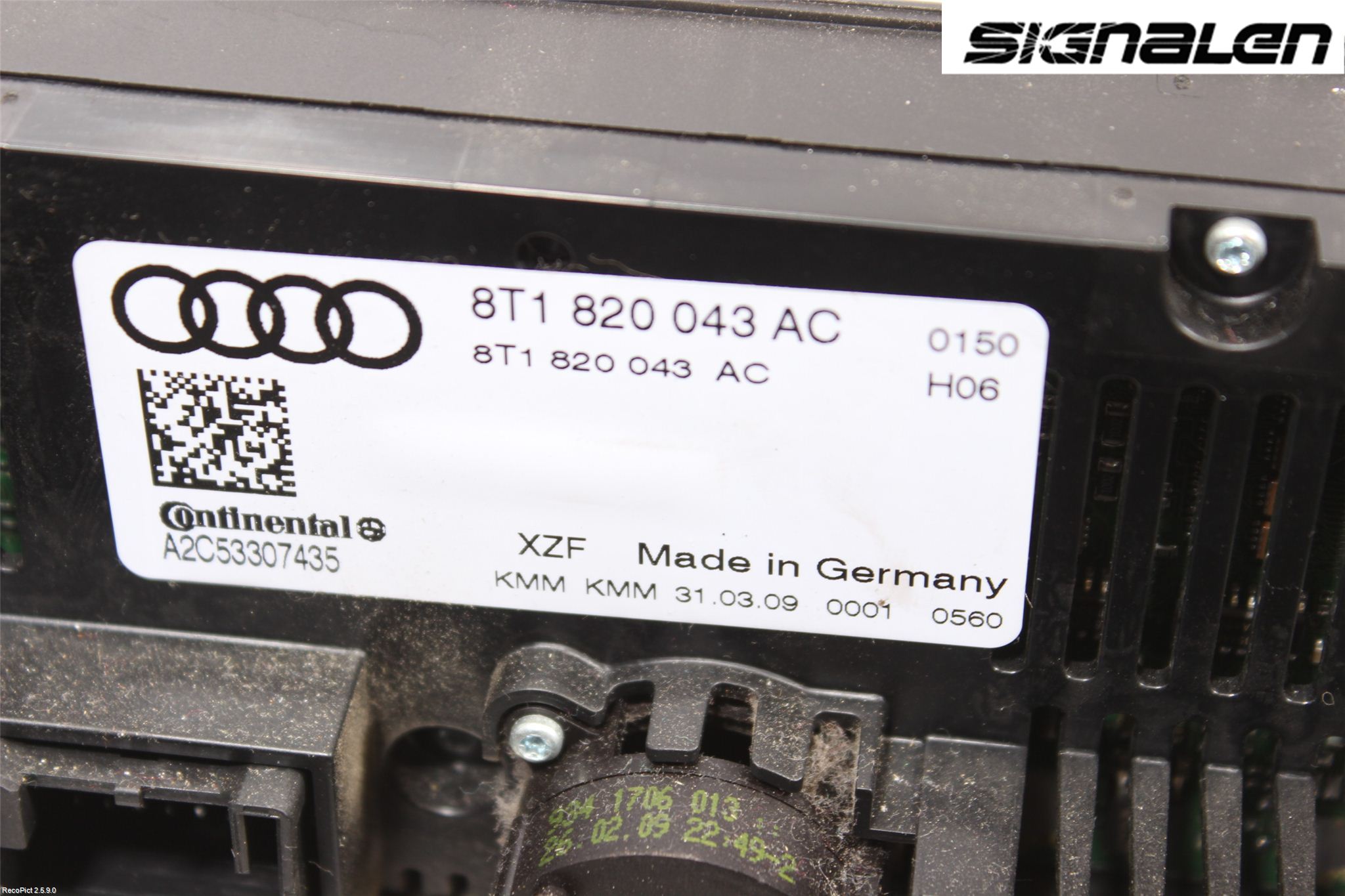 Audi A4/S4 08-11 Ac Styrenhet Ac Manöveren