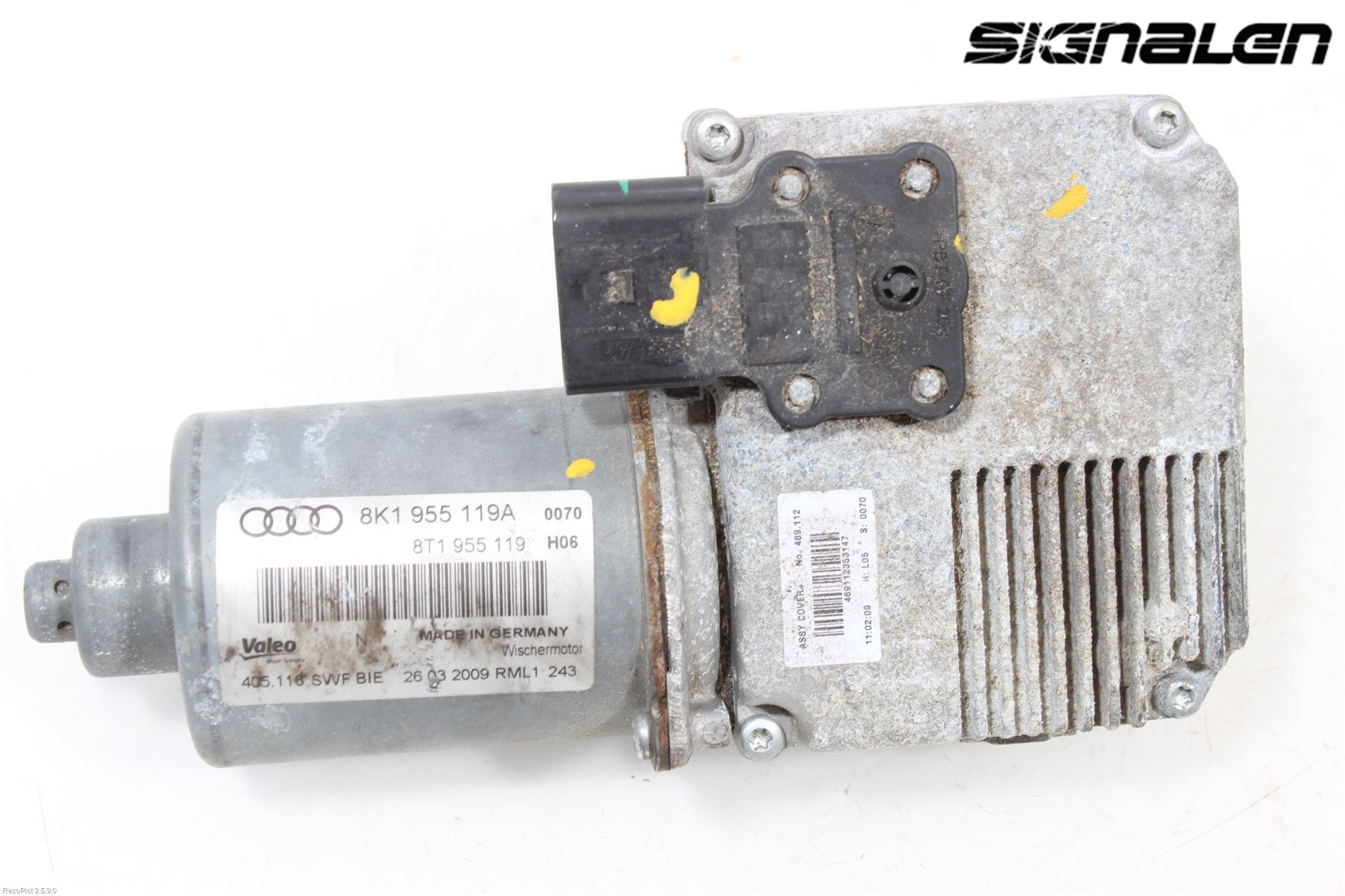 Audi A4/S4 08-11 Torkarmotor Vindruta