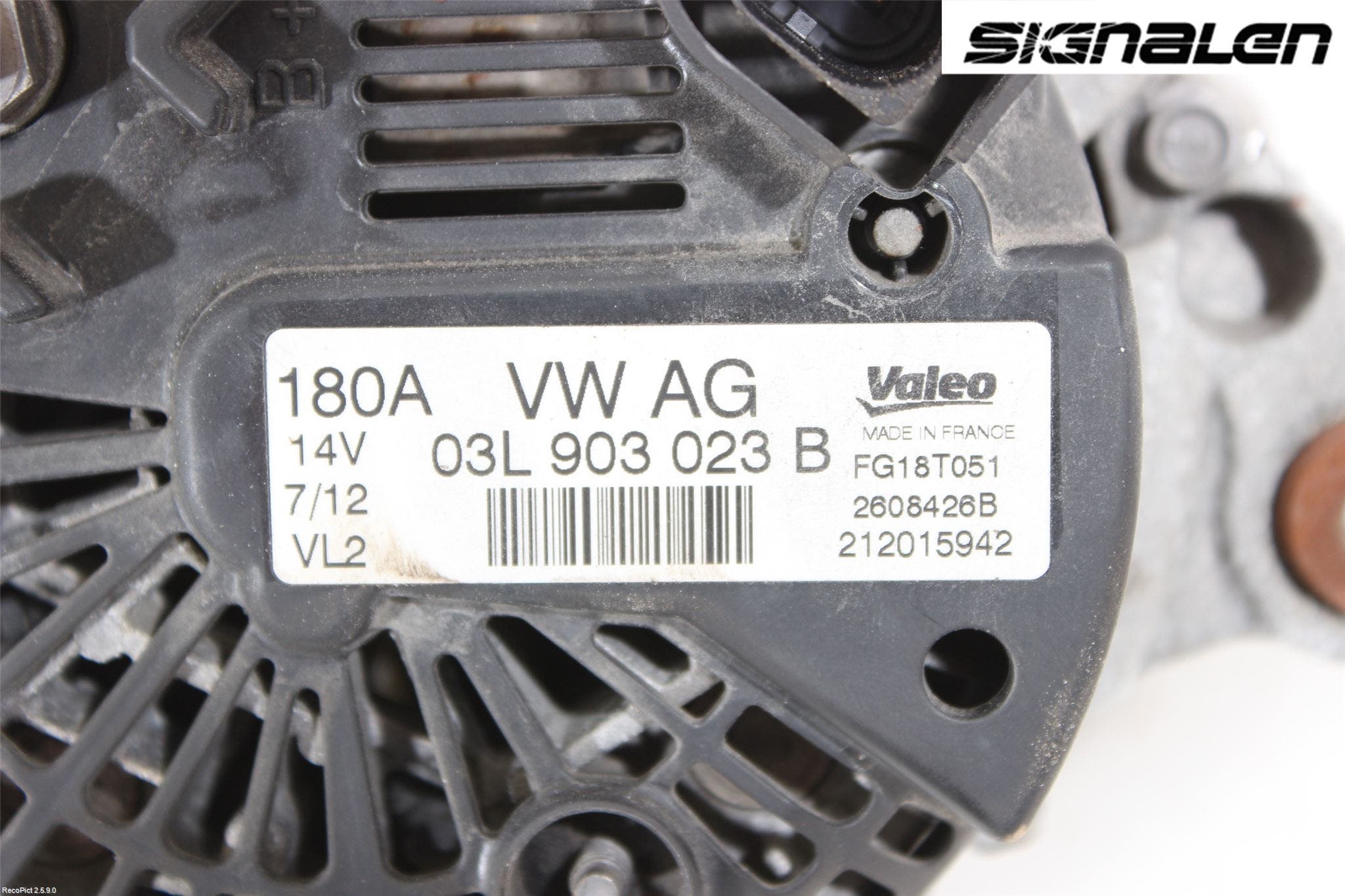 Volkswagen VW SHARAN 11- Generator