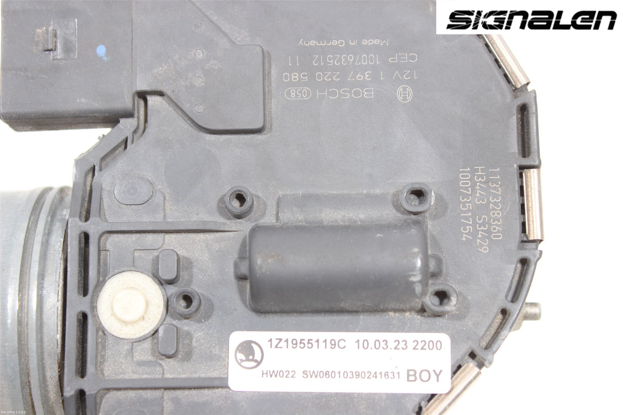 Skoda OCTAVIA (1Z) 05-13 Torkarmotor Vindruta