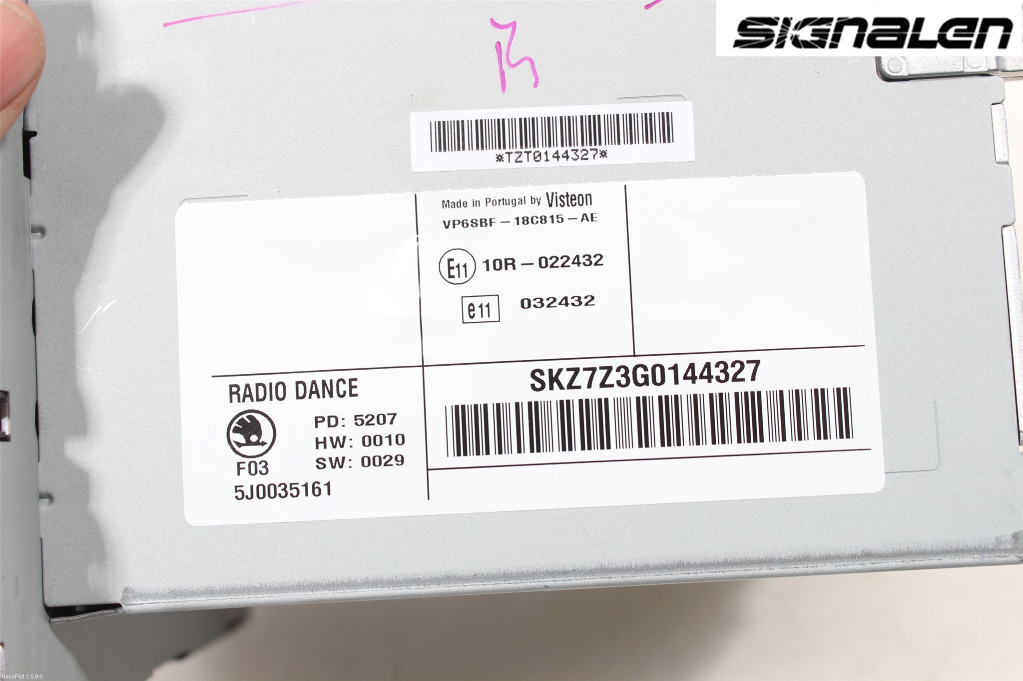 Skoda FABIA 07-14 Radio