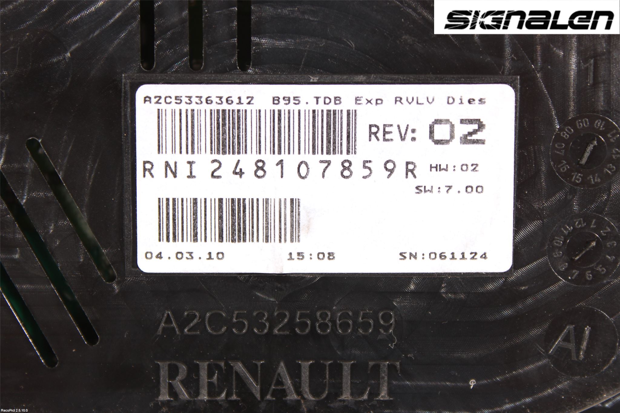 Renault MEGANE III 09-15 Instrument Komb