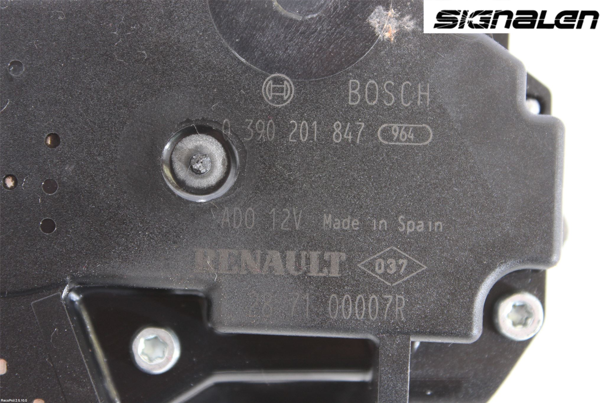 Renault MEGANE III 09-15 Torkarmotor Baklucka