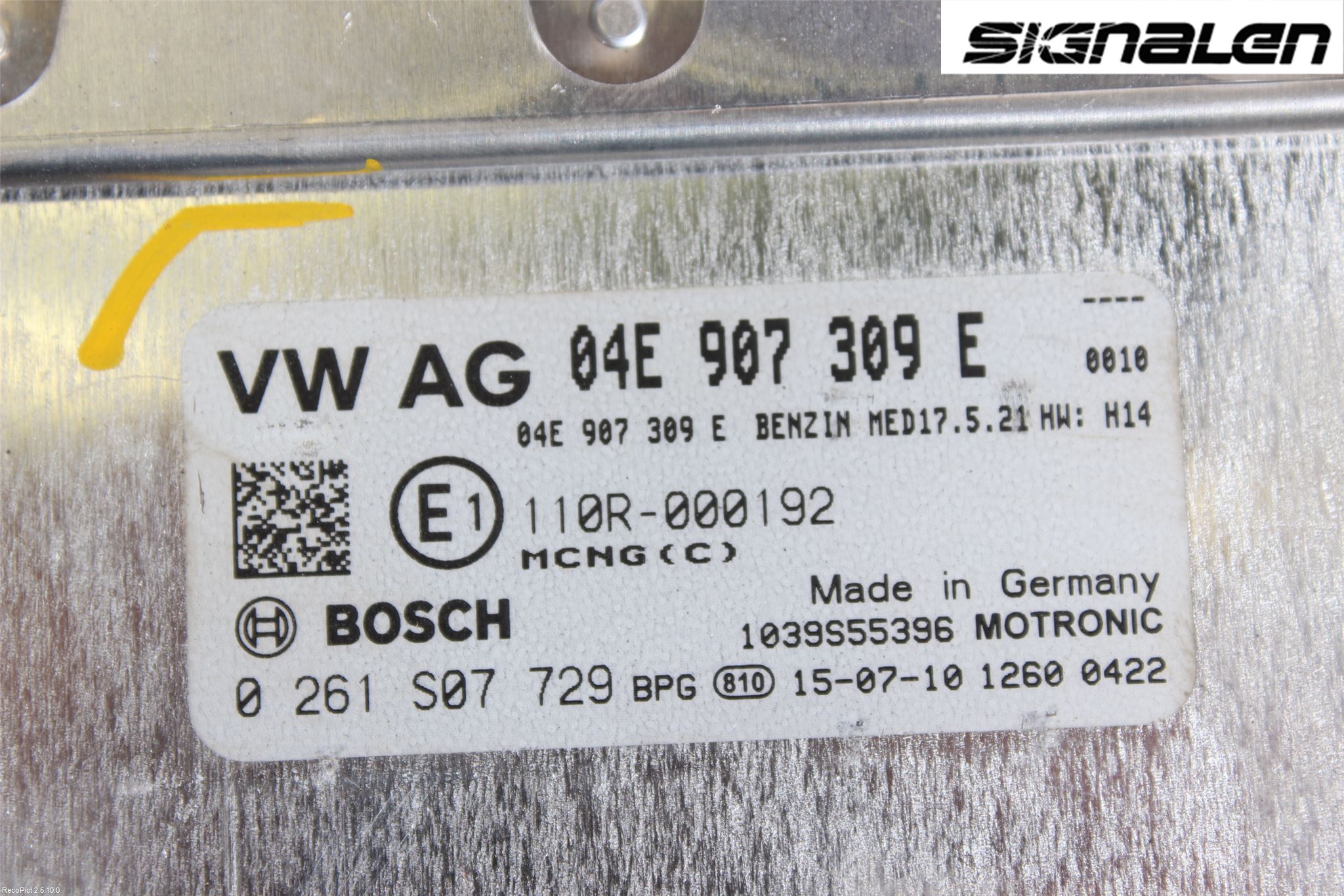 Volkswagen VW GOLF / E-GOLF VII 13-20 Styrenhet Insprut Bensin