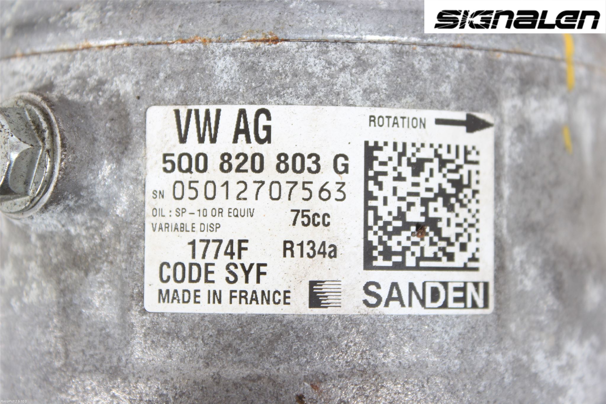 Volkswagen VW GOLF / E-GOLF VII 13-20 Ac Kompressor