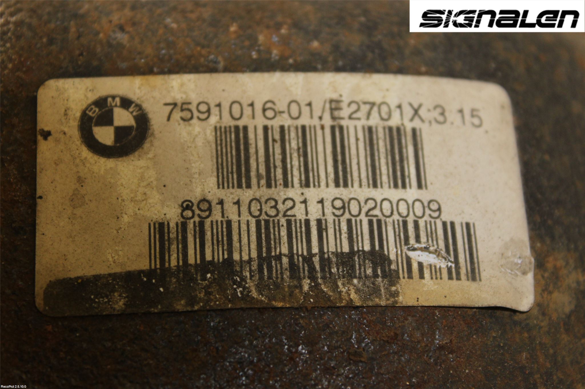 BMW 3 E90/91 SED/TOU 05-12 Bakväxel-Diff