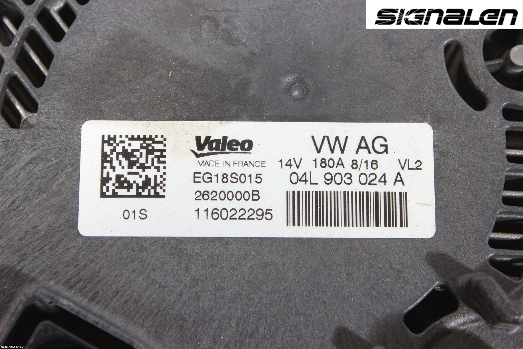 Audi A4/S4 B9 16-19 Generator