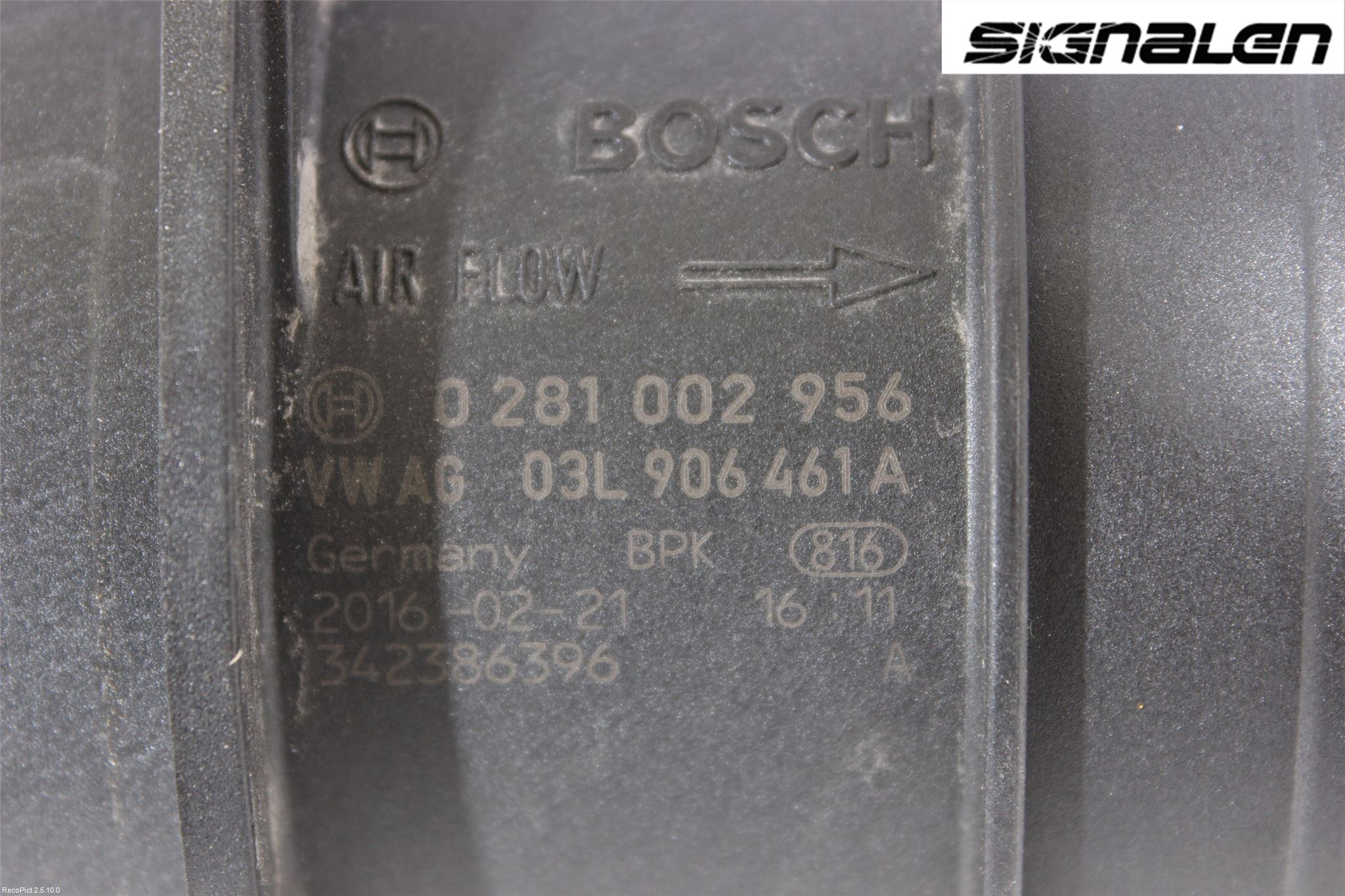 Audi A4/S4 B9 16-19 Injluftmassamätare